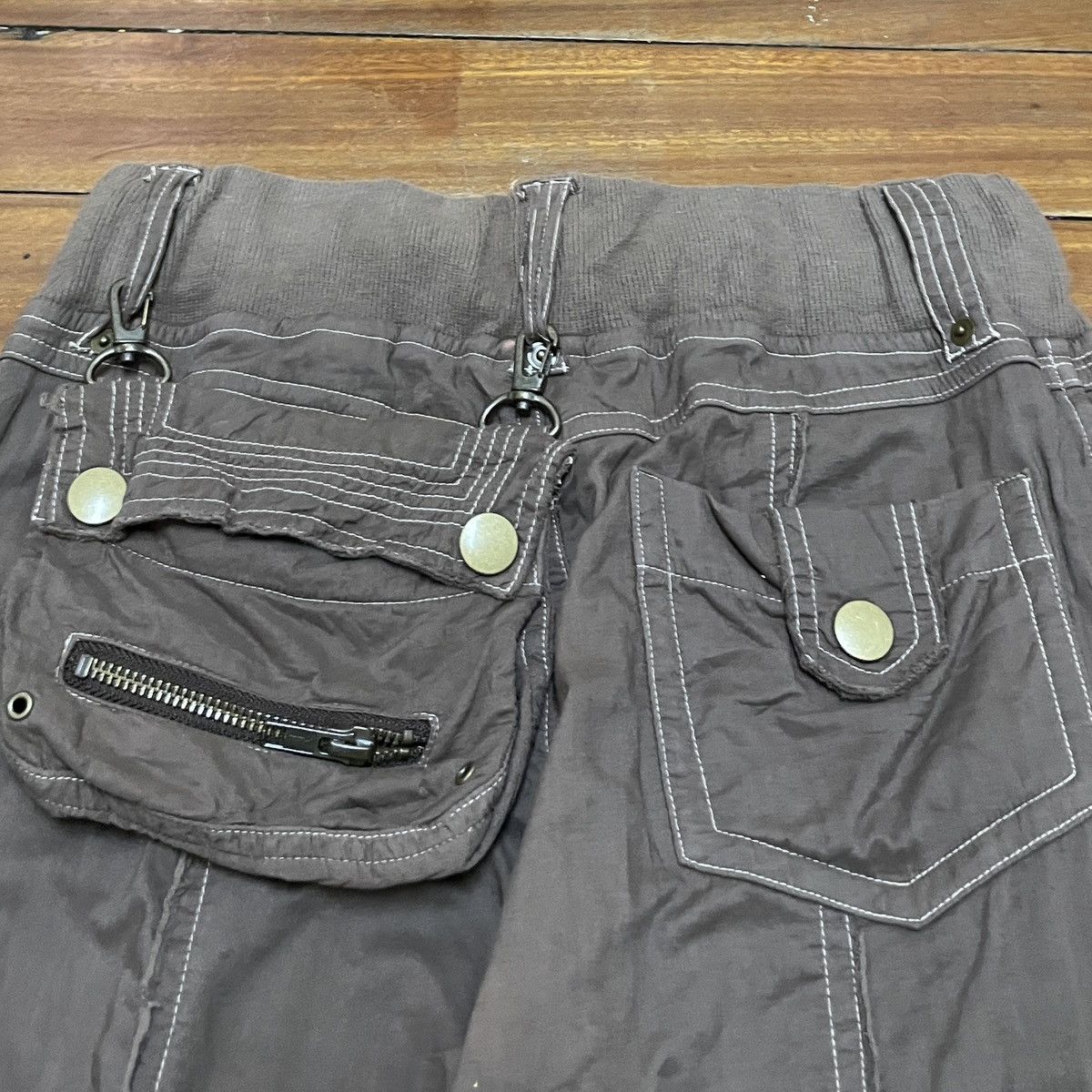 If Six Was Nine × Japanese Brand × Le Grande Bleu (L.G.B.) Very Rare Vintage Japanese Brand Blue Jam Flared Pants 2000s Size US 28 / EU 44 - 4 Thumbnail