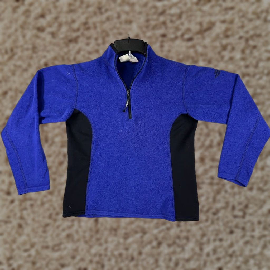 The North Face VINTAGE The North Face Sweater Women M Blue 100% Polyester Fleece Mock Neck Size M / US 6-8 / IT 42-44 - 1 Thumbnail