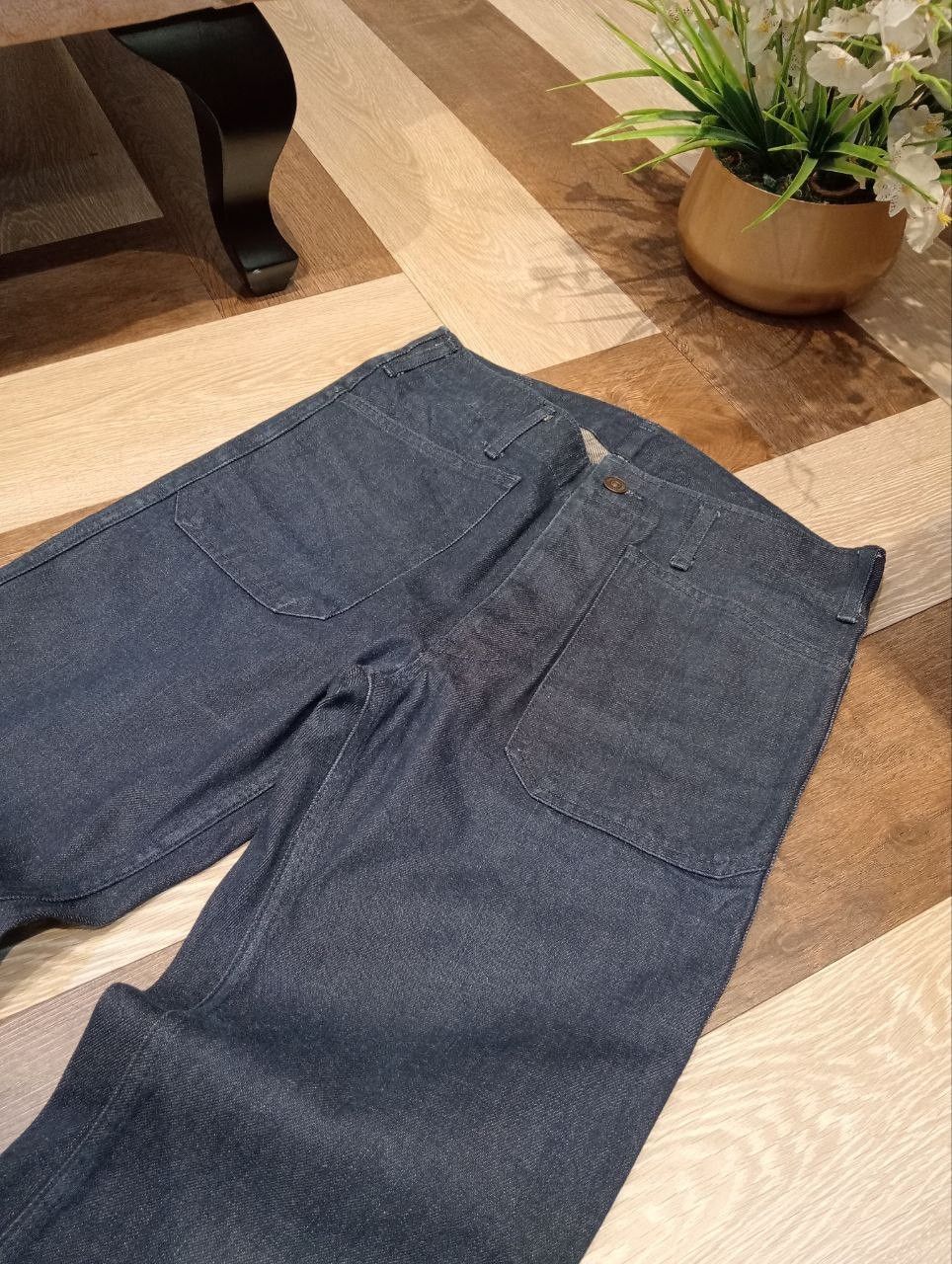 Visvim VISVIM CUBISM BLUE INDIGO SELVEDGE FLARED DENIM PANTS Size US 30 / EU 46 - 4 Thumbnail