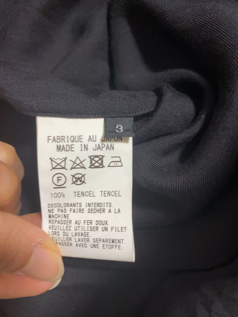 Yohji Yamamoto Yohji Yamamoto S'yte hand logo printes long shirt UV-B59-214 Size US L / EU 52-54 / 3 - 5 Thumbnail