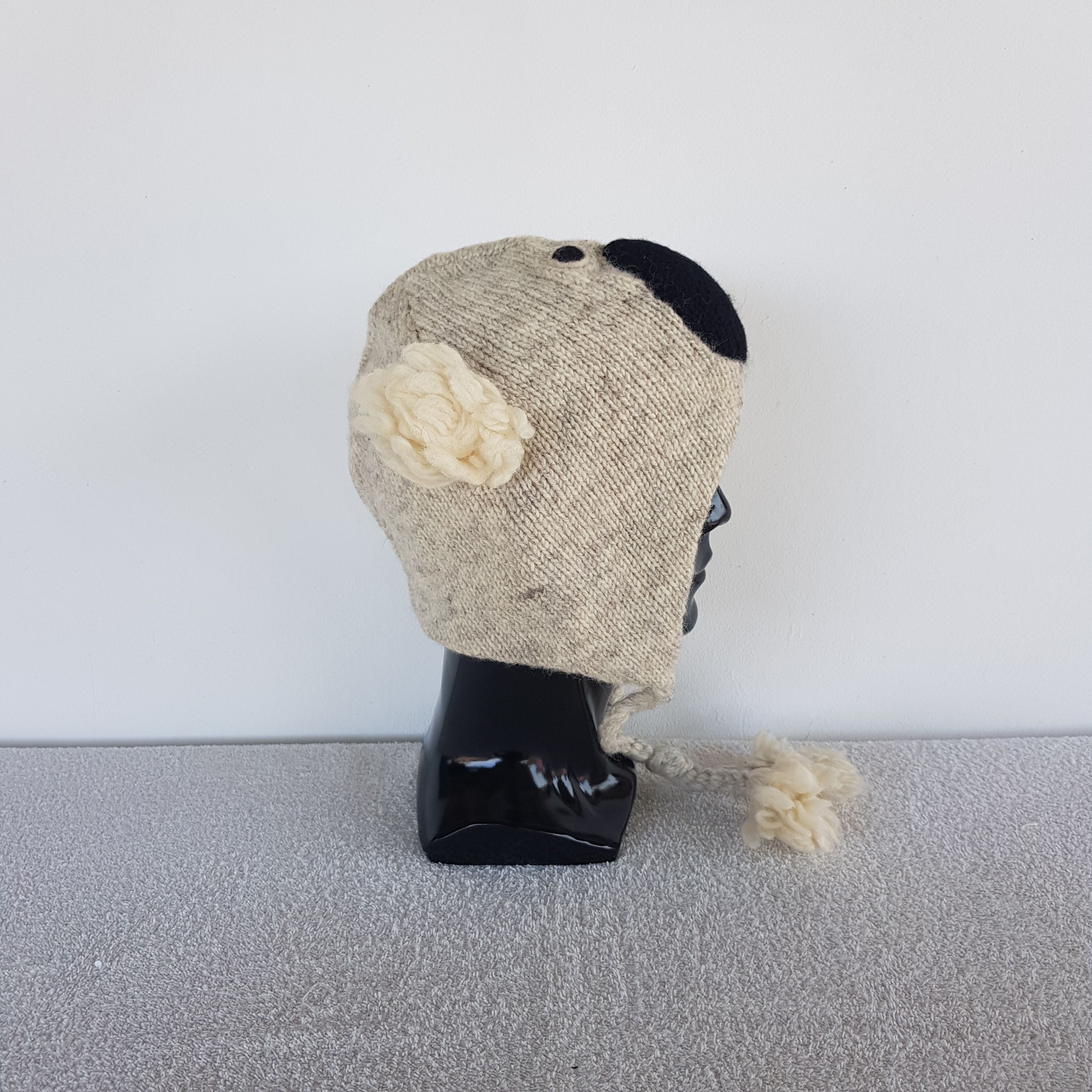 Japanese Brand Vintage Koala Bear Earflap Beanie Funny Knit Snow Caps Hats Size ONE SIZE - 3 Thumbnail