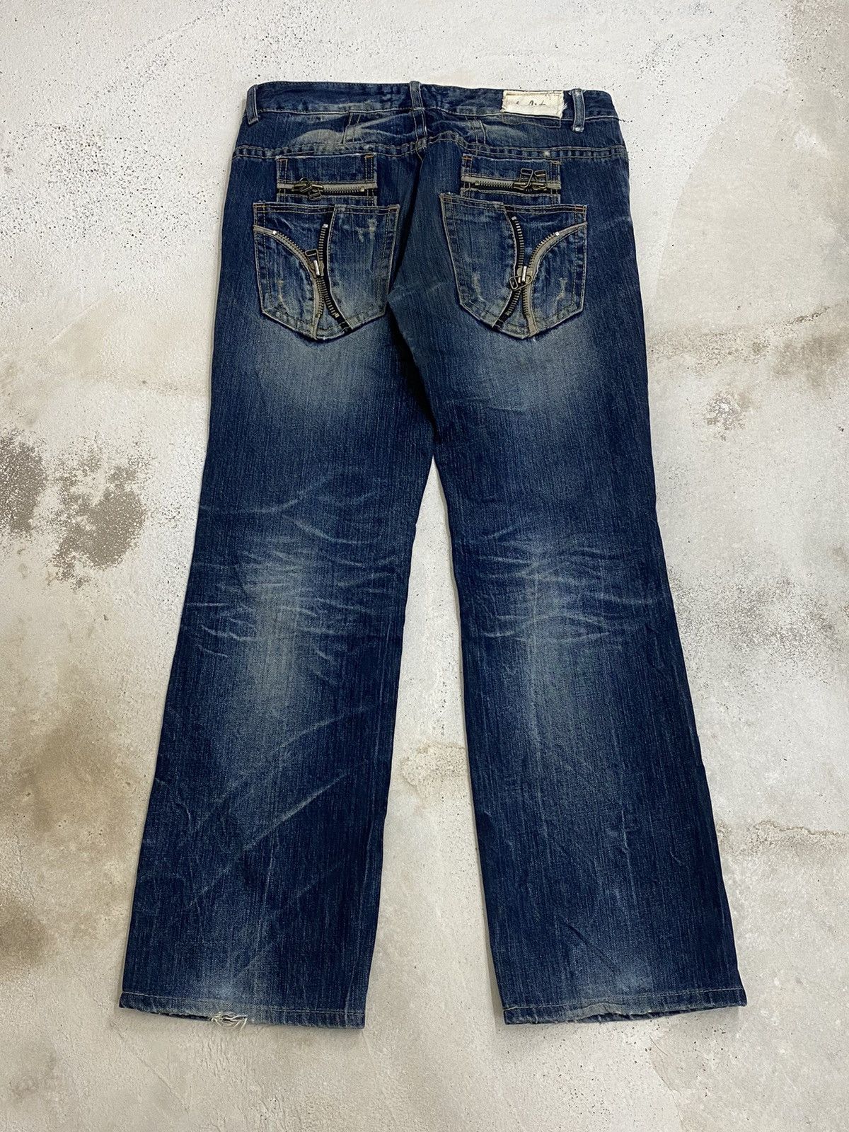 If Six Was Nine × Japanese Brand × Le Grande Bleu (L.G.B.) Lolita Japan Yoshimoto Nara Whisker Washed Zipper Pocket Size US 34 / EU 50 - 2 Thumbnail