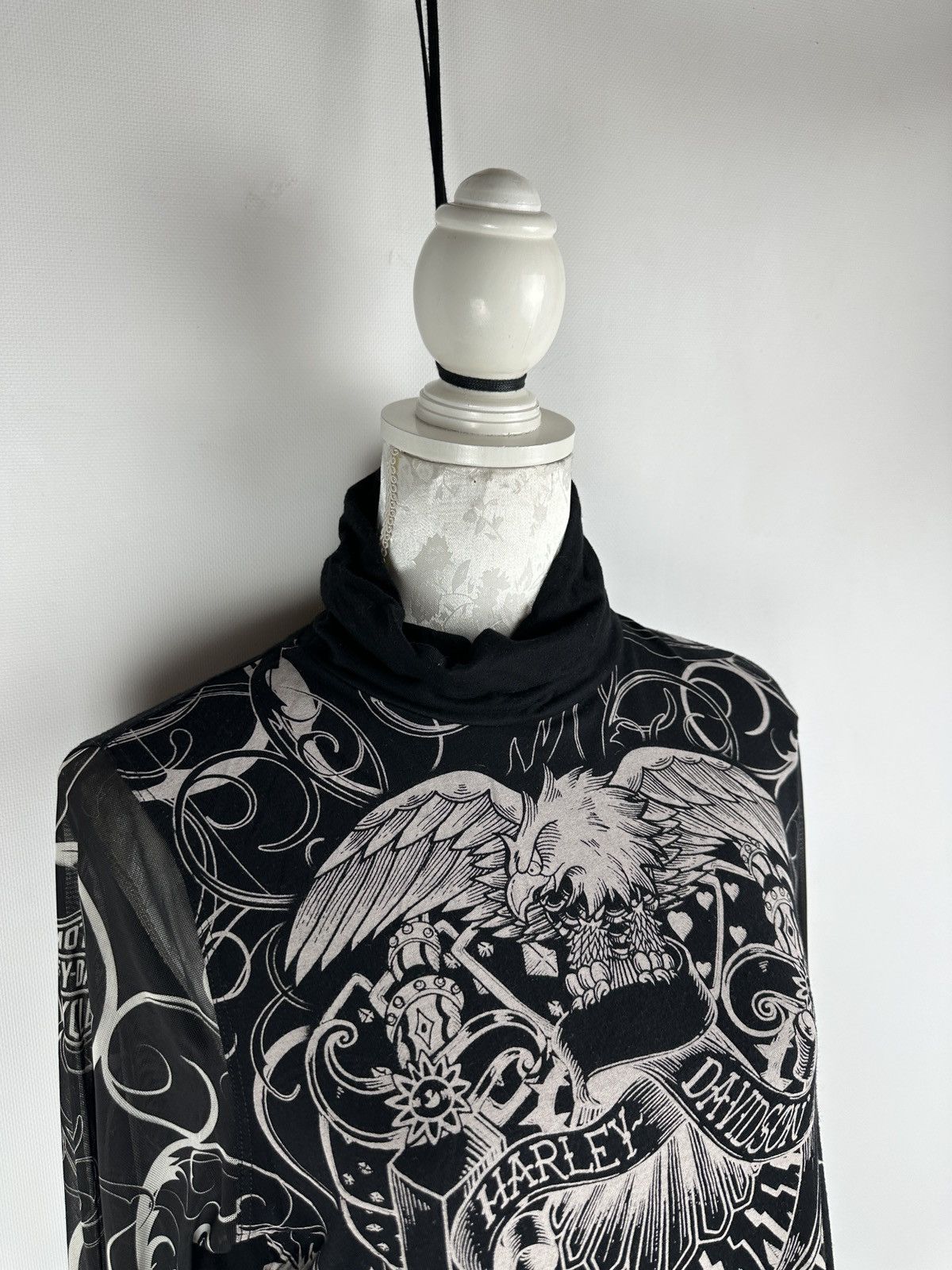 Harley Davidson Harley Davidson Mesh Sleeves Big Over Print USA Made Size XL / US 12-14 / IT 48-50 - 4 Thumbnail