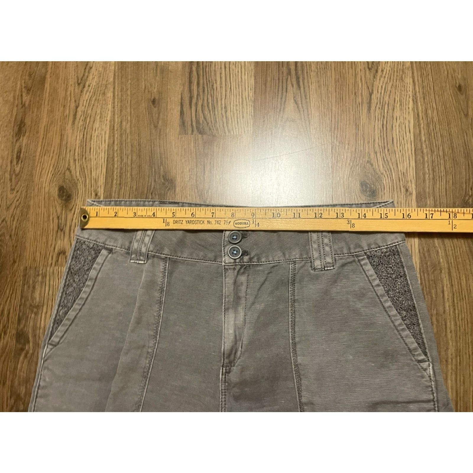 Vintage Sundance Jeans Women's Size 6 Gray Denim Embroidered Pleated Ankle Regular Inseam 30 in Size 28" / US 6 / IT 42 - 6 Thumbnail