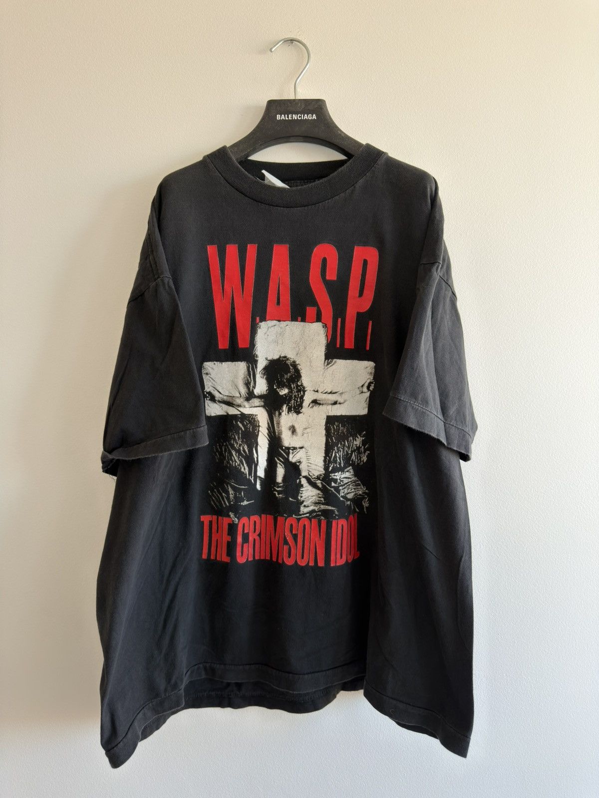 Band Tees *RARE* THE W.A.S.P 90s HEAVY METAL TOUR FRANCE CRIMSON IDOL Size US XL / EU 56 / 4 - 1 Thumbnail
