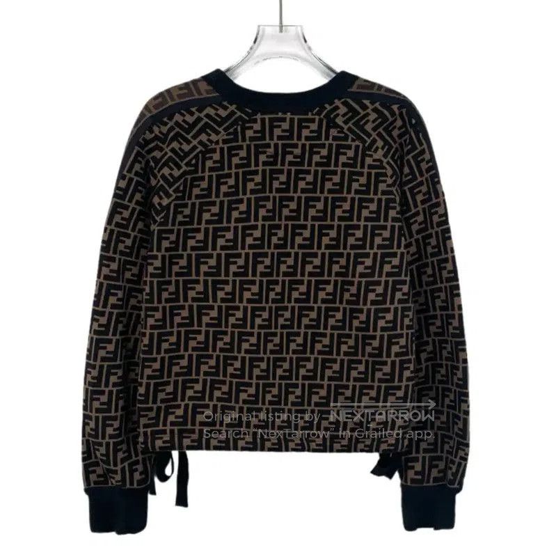 Fendi Fendi Brown Cotton Women’s Sweatshirt . Size S / US 4 / IT 40 - 2 Thumbnail