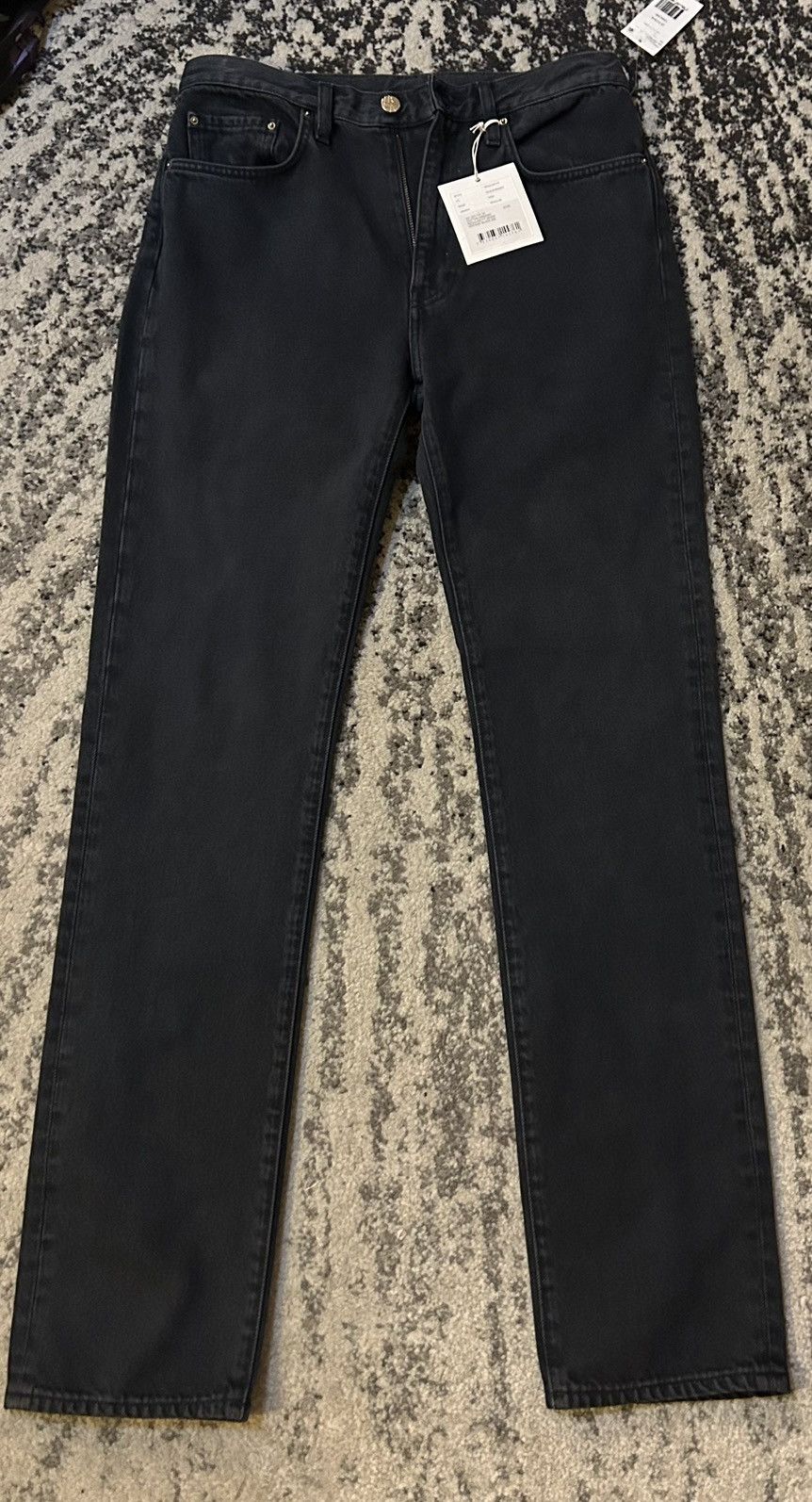 Toteme Toteme Regular Fit Denim Vintage Black size 27 Size 27" / US 4 / IT 40 - 2 Thumbnail