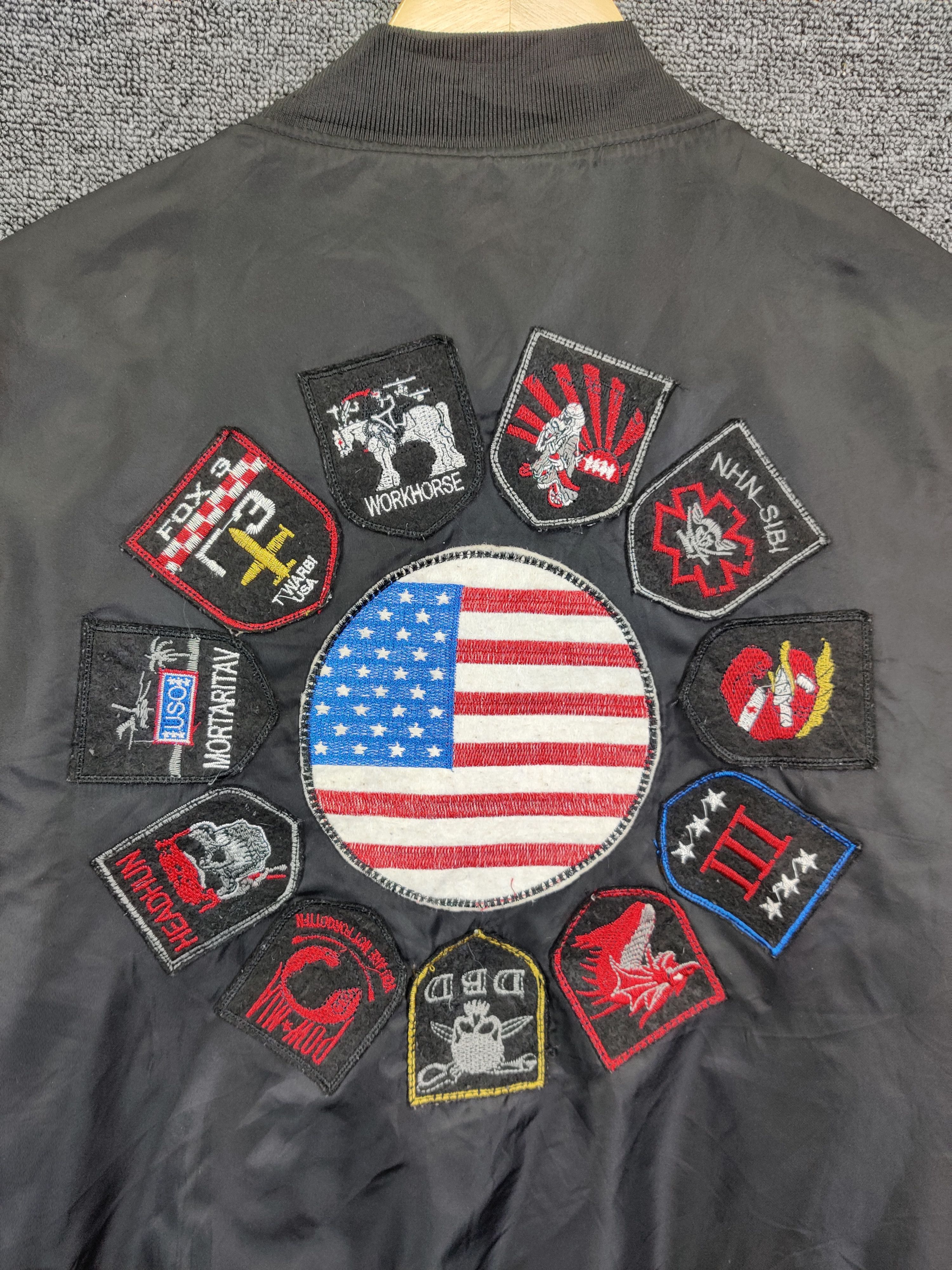 American Stitch Vintage American Stitch MA-1 Flight Bomber Jacket Size US L / EU 52-54 / 3 - 9 Thumbnail
