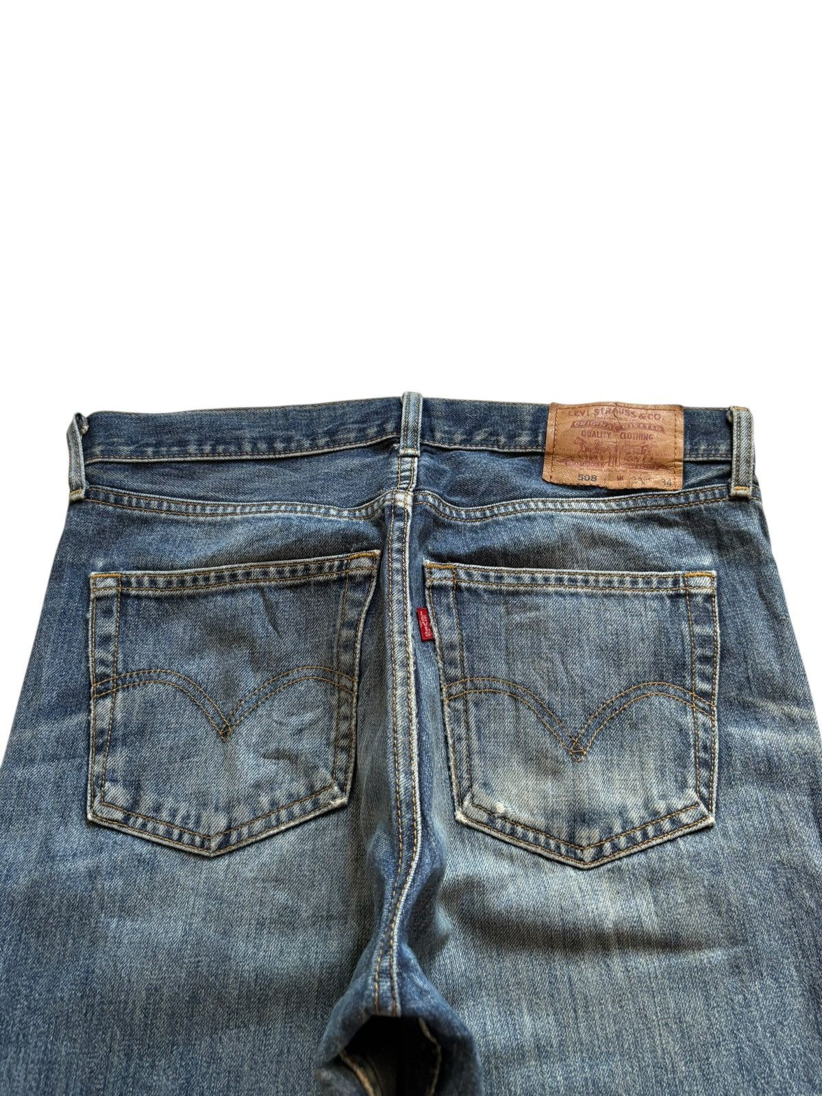 Levi's × Levi's Vintage Clothing Vintage 90s Levis 598 Mud Wash Distressed Loose Baggy Jeans Size US 32 / EU 48 - 8 Thumbnail
