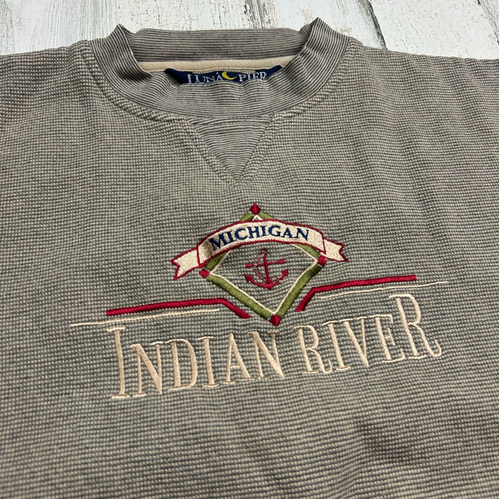 Vintage Vintage Michigan Indian River Crewneck Size US L / EU 52-54 / 3 - 2 Thumbnail