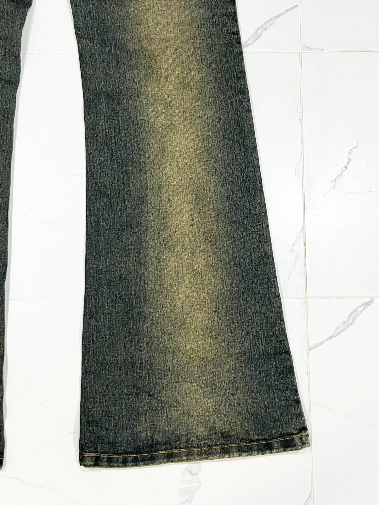 Japanese Brand Japan Hot Ballooning Mud Wash Studded Flared Jeans Size US 30 / EU 46 - 11 Thumbnail