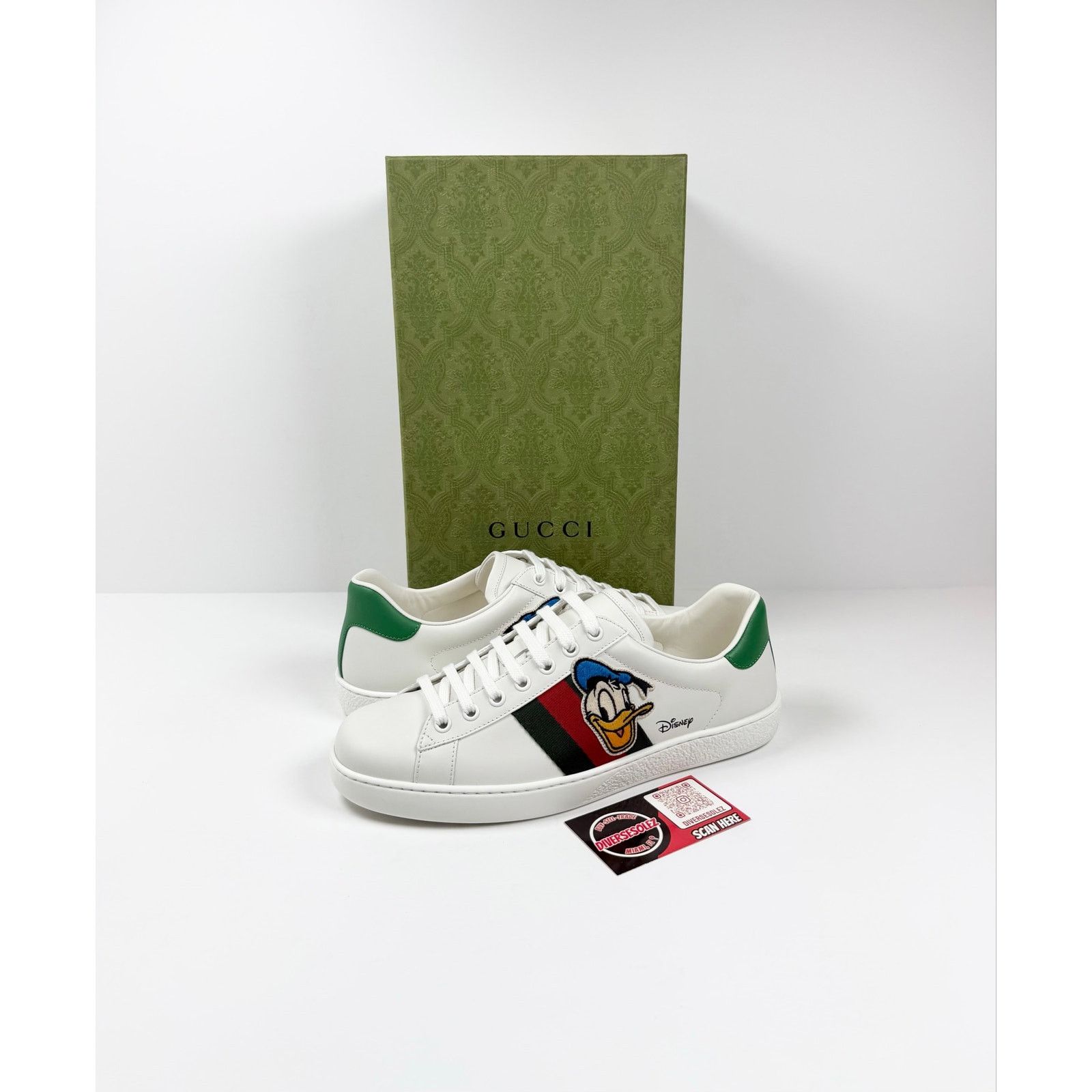 Gucci Size 7.5US - Gucci Ace X Disney Donald Duck NEW Size US 7.5 / EU 40-41 - 1 Thumbnail