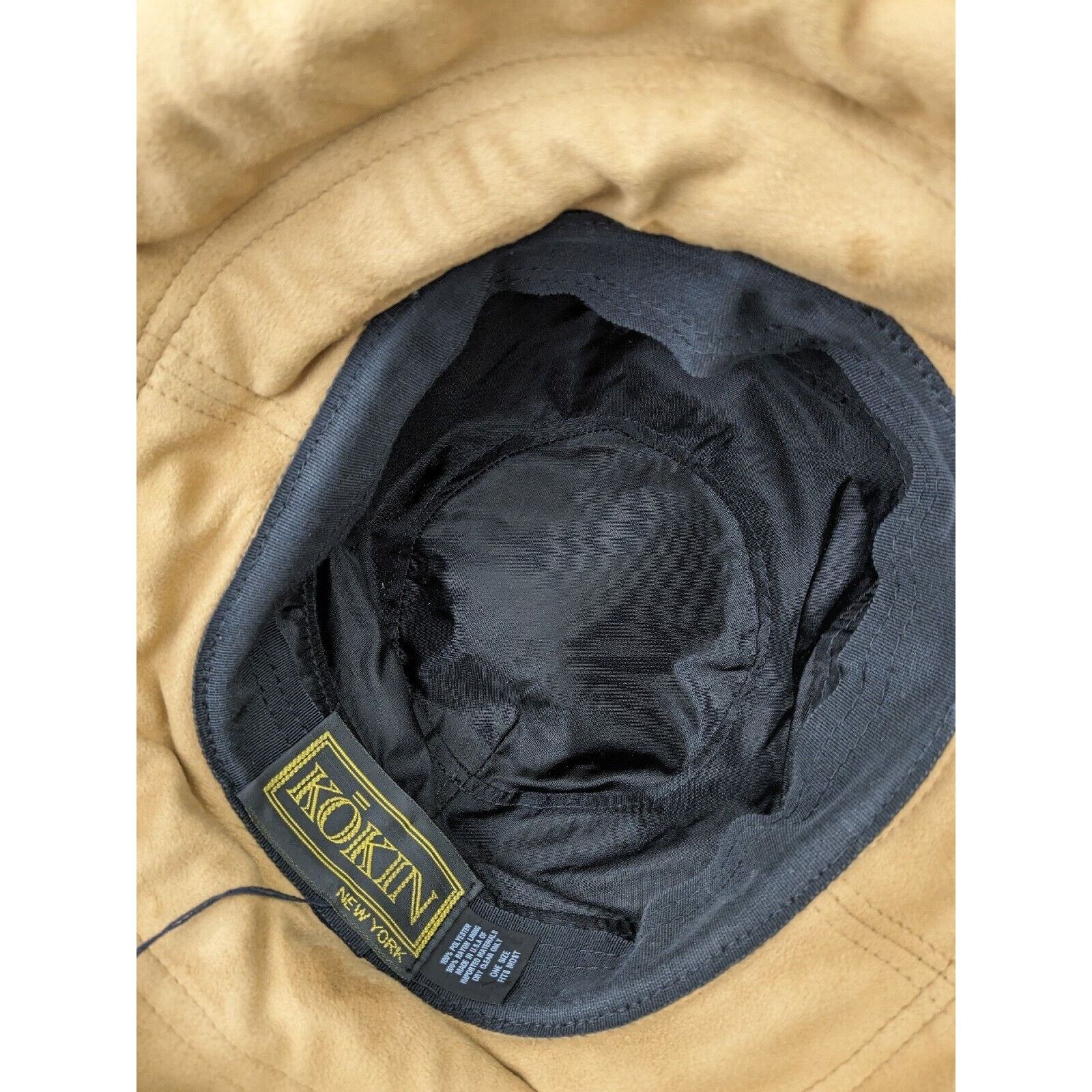 Other NWT KOKIN New York Floppy Packable Sun Hat Faux Suede Wide Size ONE SIZE - 8 Thumbnail