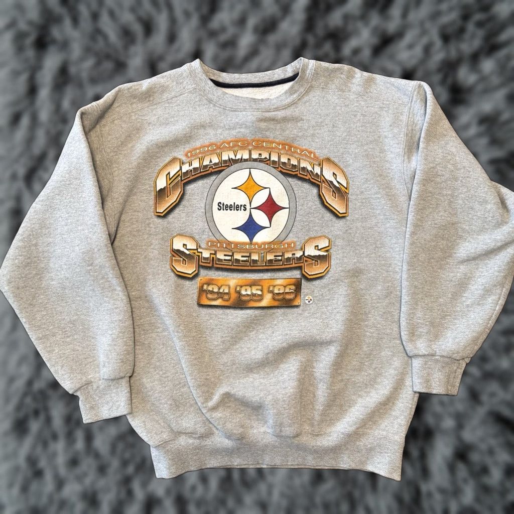 Starter VINTAGE Starter Steelers NFL Football Pullover Crewneck Sweatshirt Large Size US L / EU 52-54 / 3 - 1 Thumbnail