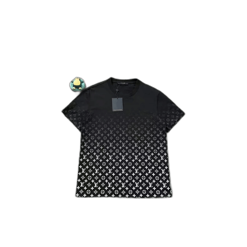 Louis Vuitton LV Black and White Gradient Short Sleeve Shirt Size US L / EU 52-54 / 3 - 1 Thumbnail