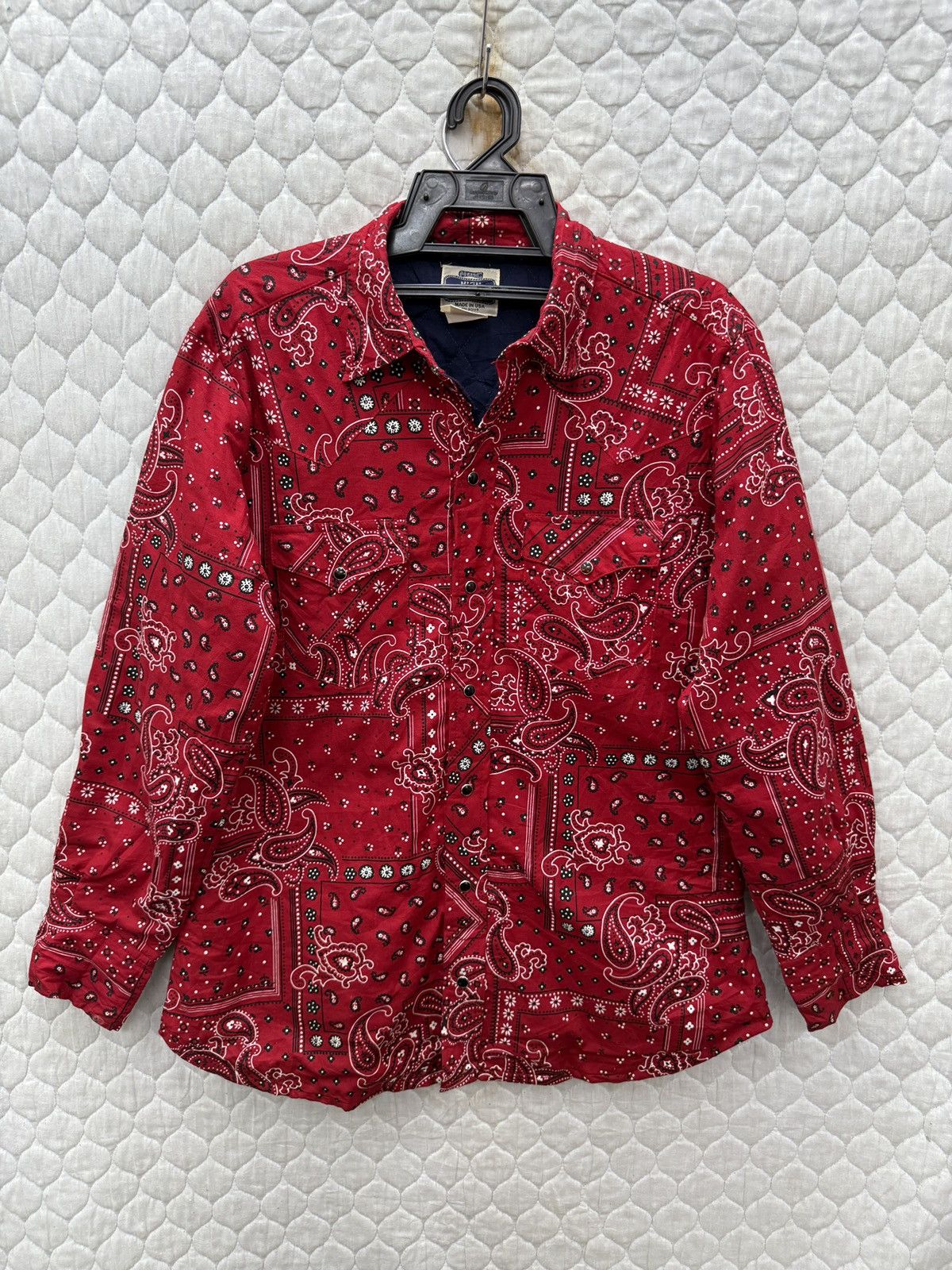 Vintage 🔥🔥🔥ARCHIVE VINTAGE H BAR C BANDANA JACKET SHIRTS Size US L / EU 52-54 / 3 - 1 Thumbnail