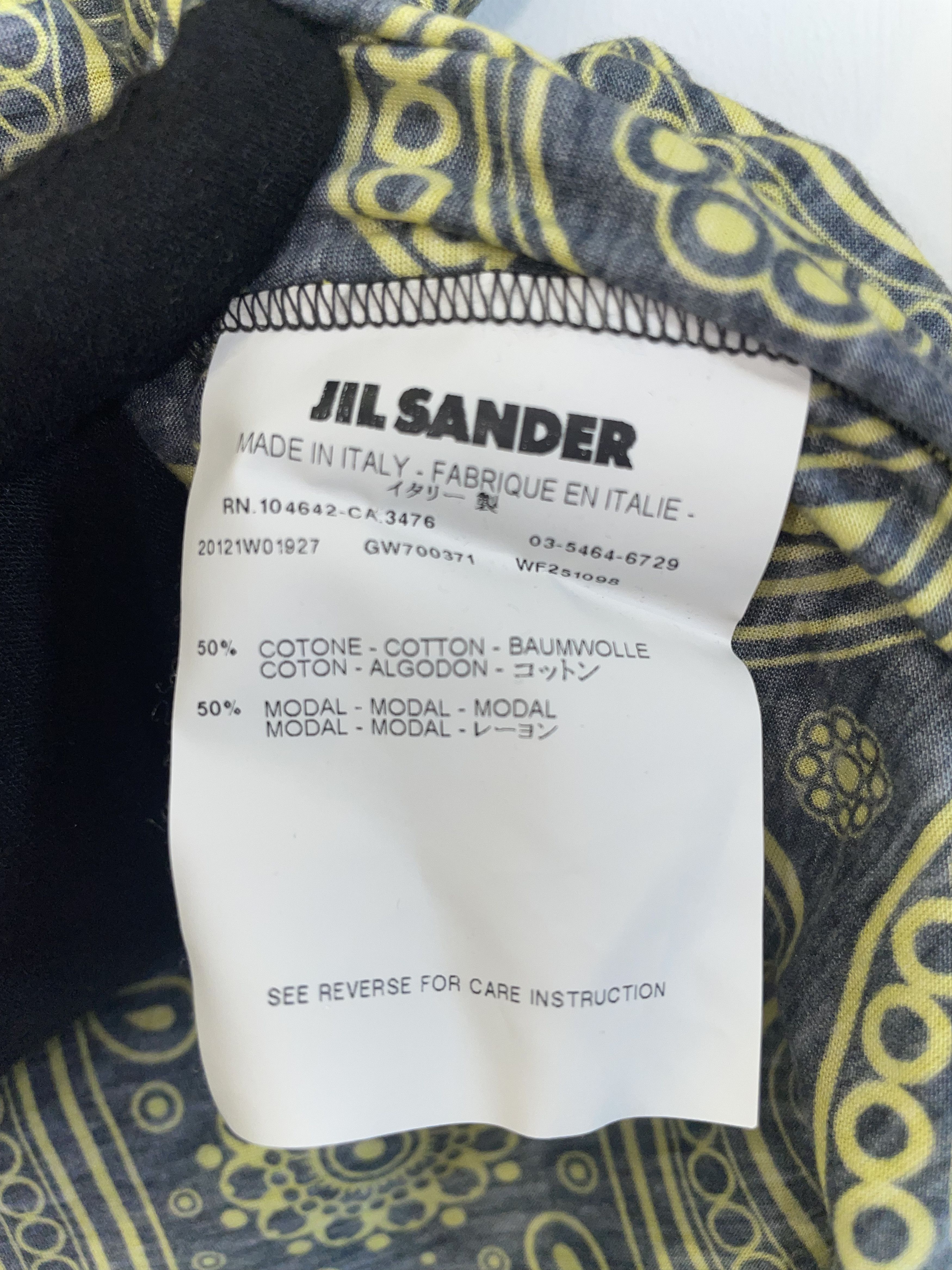 Jil Sander × Raf Simons Jil Sander by Raf Simons | SS 2012 Paisley Tshirt | Medium Size M / US 6-8 / IT 42-44 - 6 Thumbnail