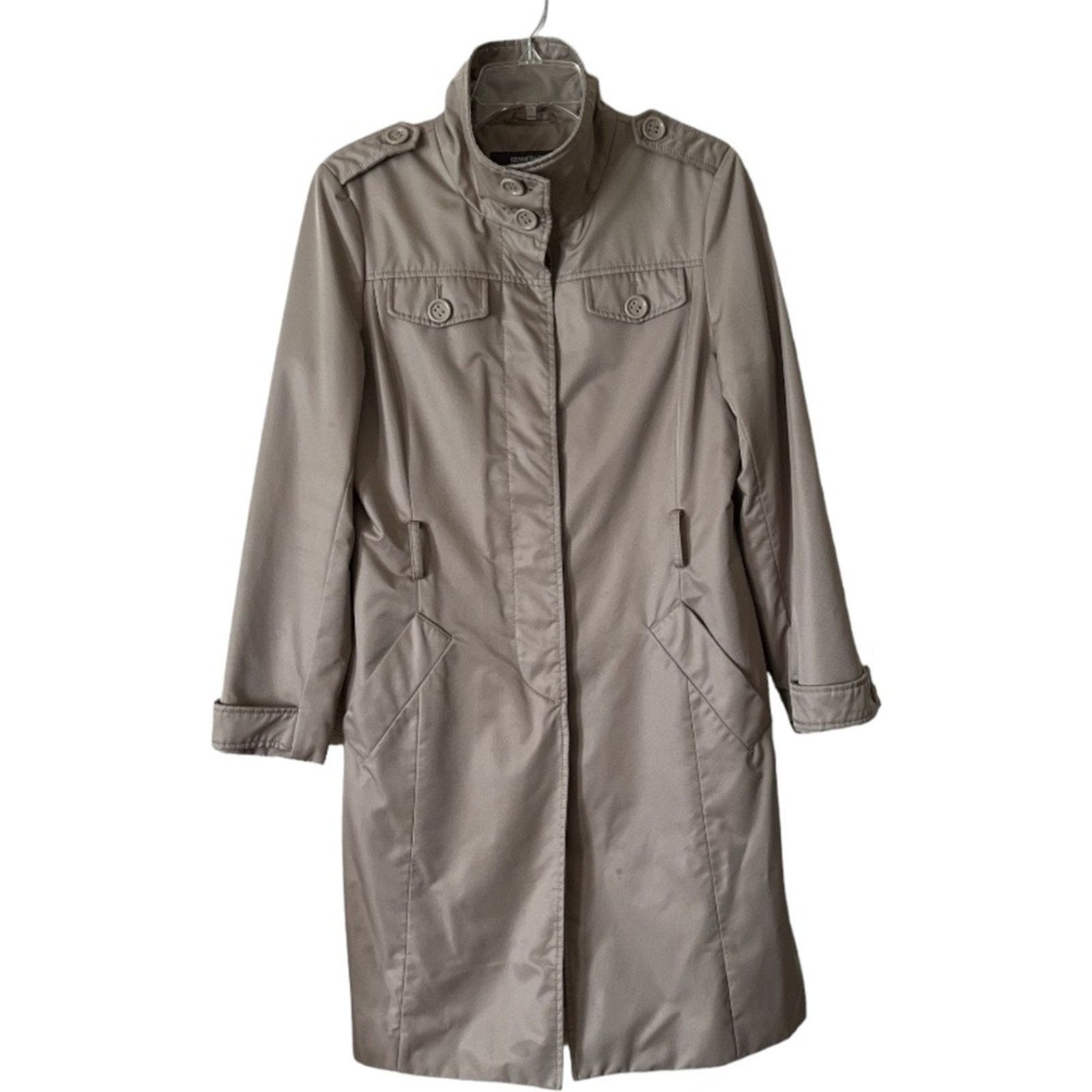 Kenneth Cole KENETH COLE REACTION Beige Trench Coat, Medium SRP: $150 Size M / US 6-8 / IT 42-44 - 1 Thumbnail