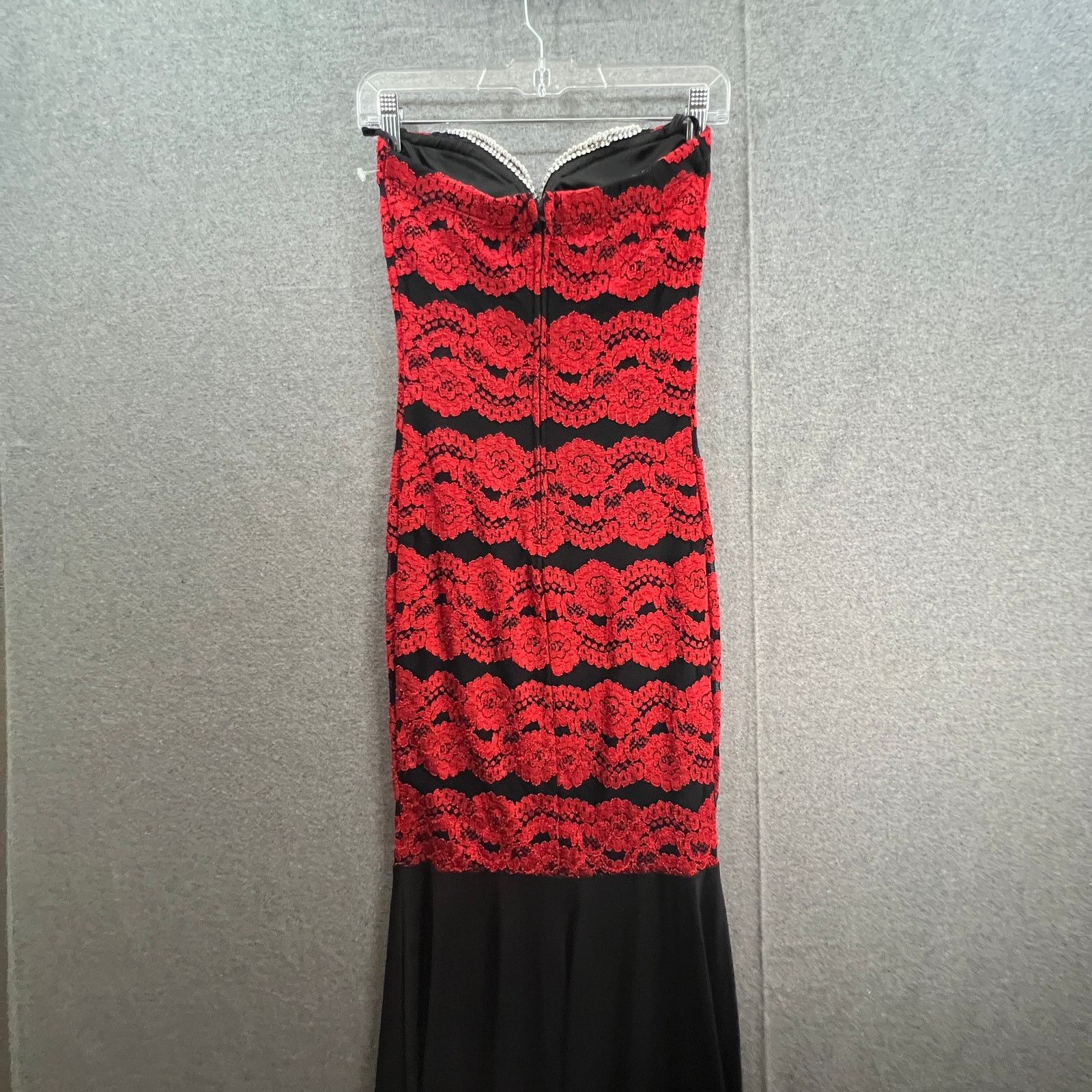 Other La Scala Red Lace Dress Women Size Medium Evening Size M / US 6-8 / IT 42-44 - 2 Thumbnail