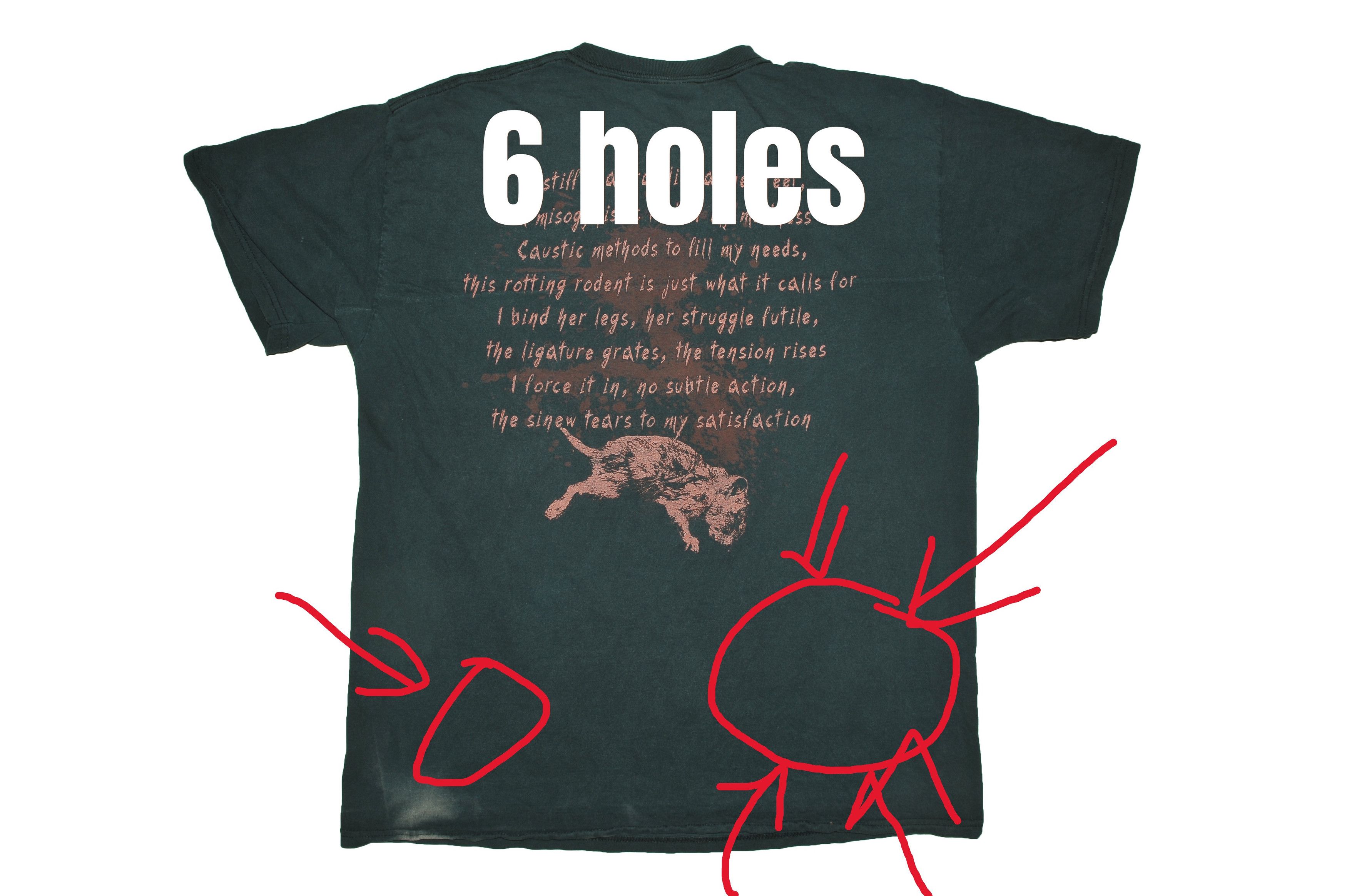 Fruit Of The Loom Devourment Band T-Shirt F***ed With Rats Death Metal Tee XL Size US XL / EU 56 / 4 - 4 Thumbnail