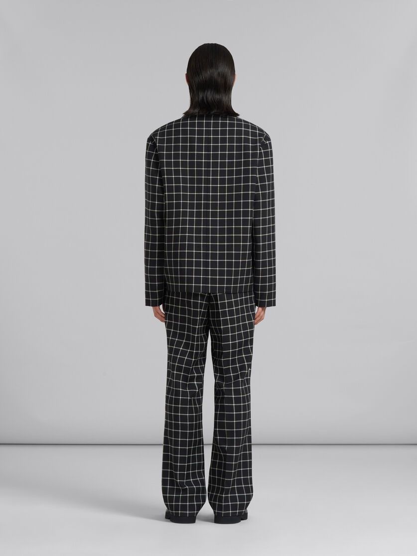 Marni o1w1db10824 Checked Jacket in Black White Size US L / EU 52-54 / 3 - 3 Thumbnail