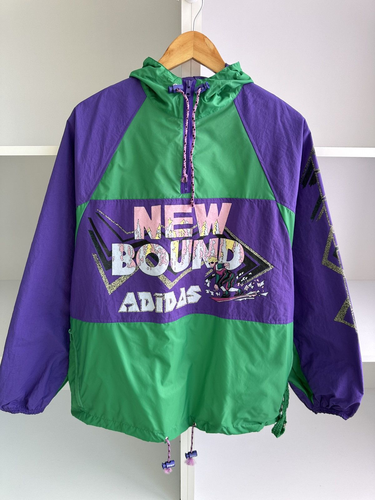 Adidas Vintage Adidas Made in Yugoslavia Rare Nylon Anorak Jacket Size US M / EU 48-50 / 2 - 3 Thumbnail