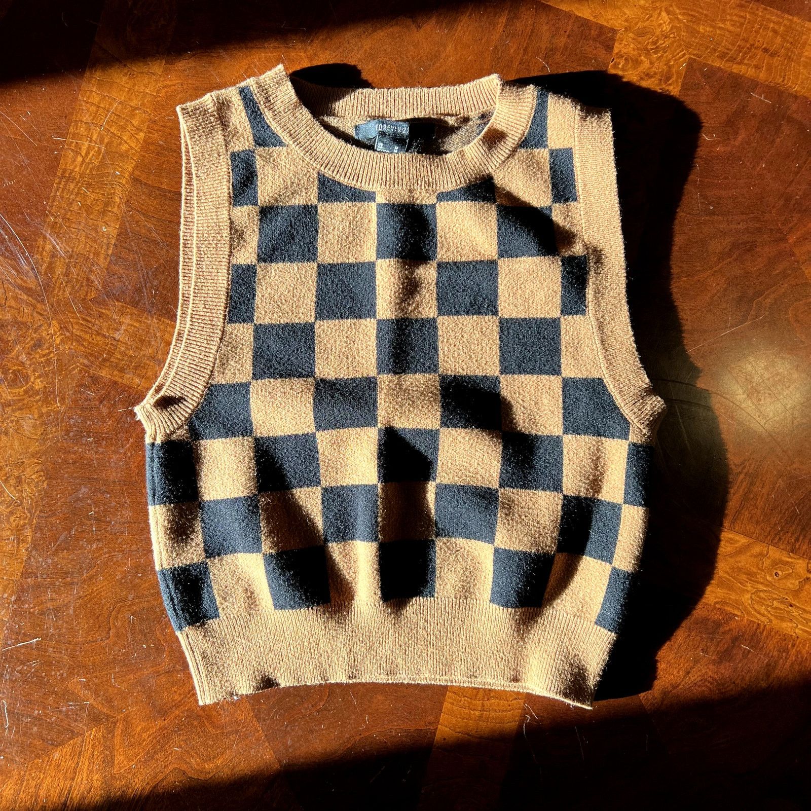 Forever 21 Checkered Vest Size M / US 6-8 / IT 42-44 - 2 Thumbnail