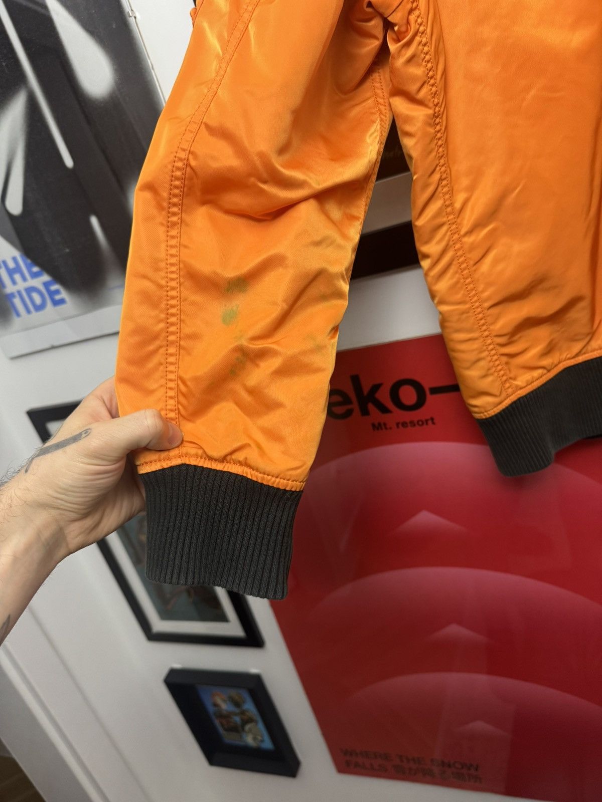 Supreme SS16 Supreme Reversible Checkered MA-1 Bomber Jacket Orange Size US L / EU 52-54 / 3 - 15 Thumbnail