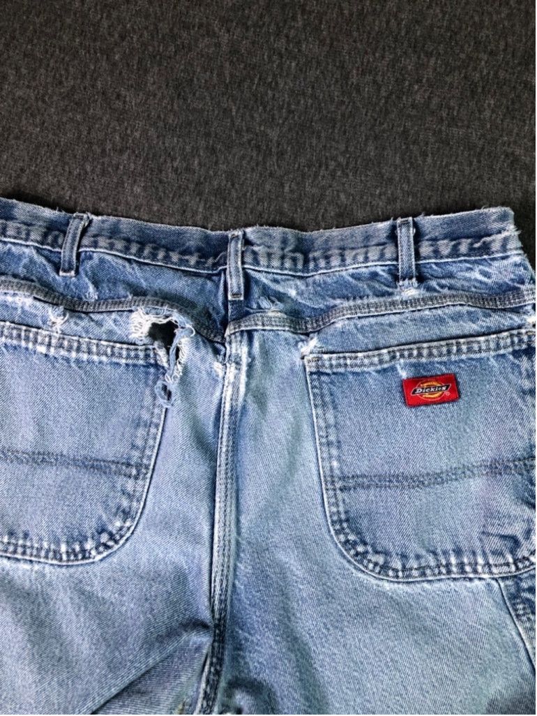 Dickies Y2K ripped jeans size 36x32 dickies distressed Size US 32 / EU 48 - 3 Thumbnail