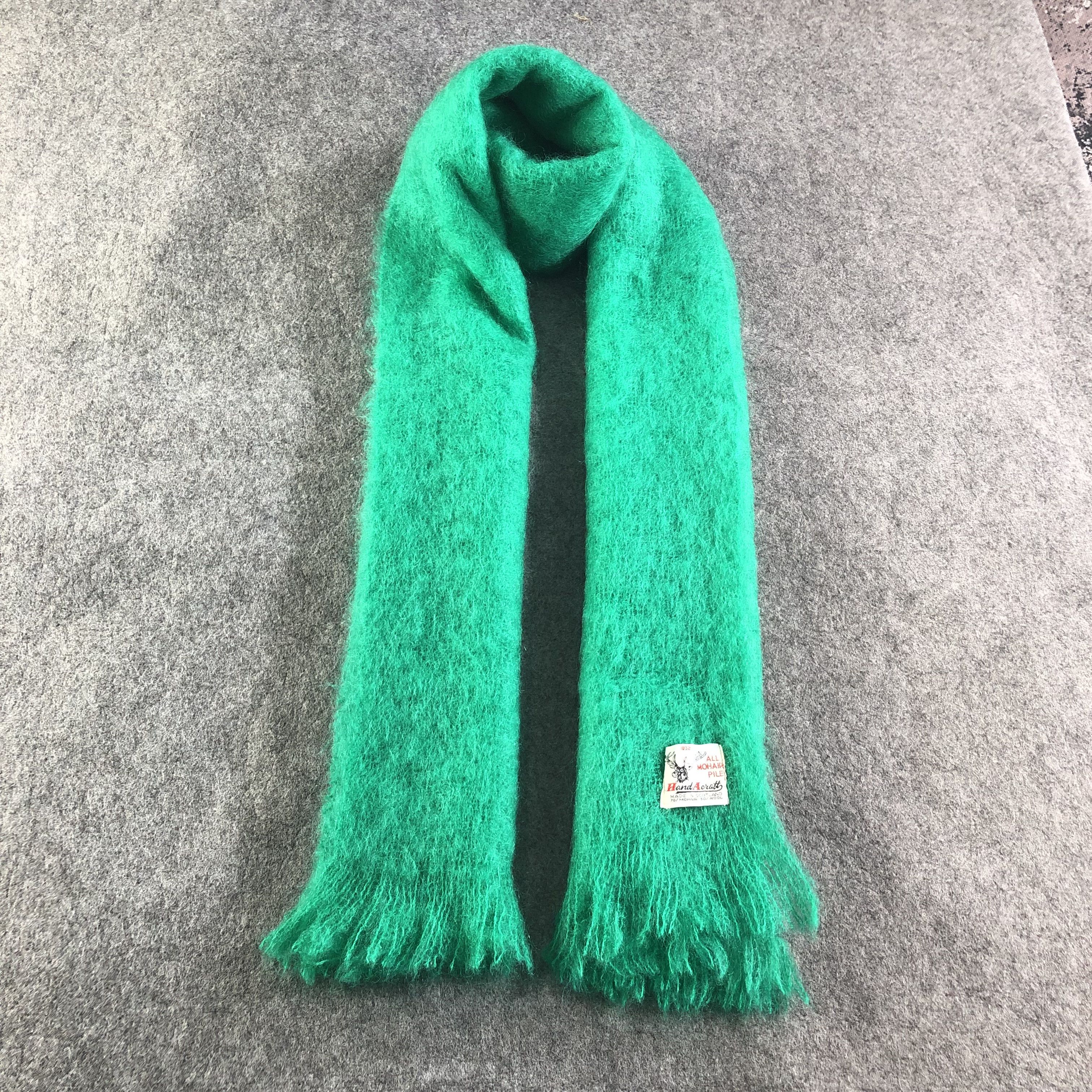 Vintage Hand A Carft Mohair Scarf Muffler Neckwear V2551 Size ONE SIZE - 1 Thumbnail