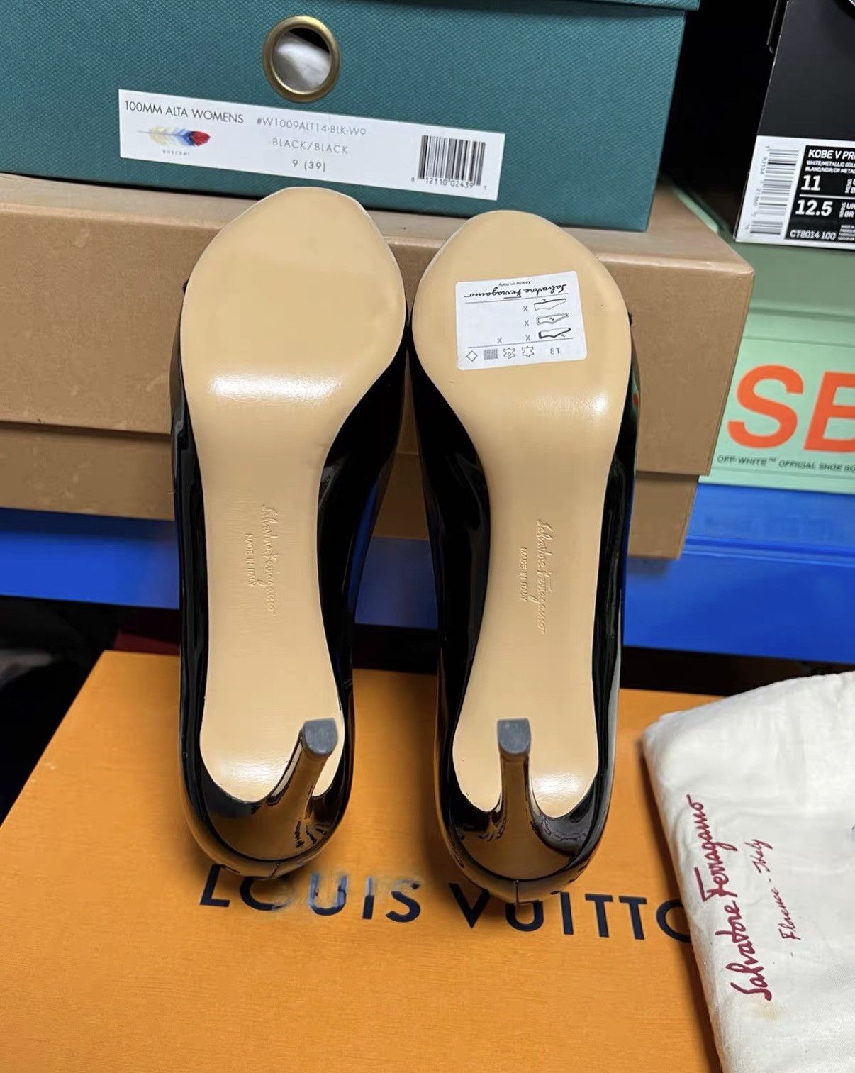 Salvatore Ferragamo Salvatore Ferragamo Bow High Heels J42 Size US 6.5 / IT 36.5 - 4 Thumbnail