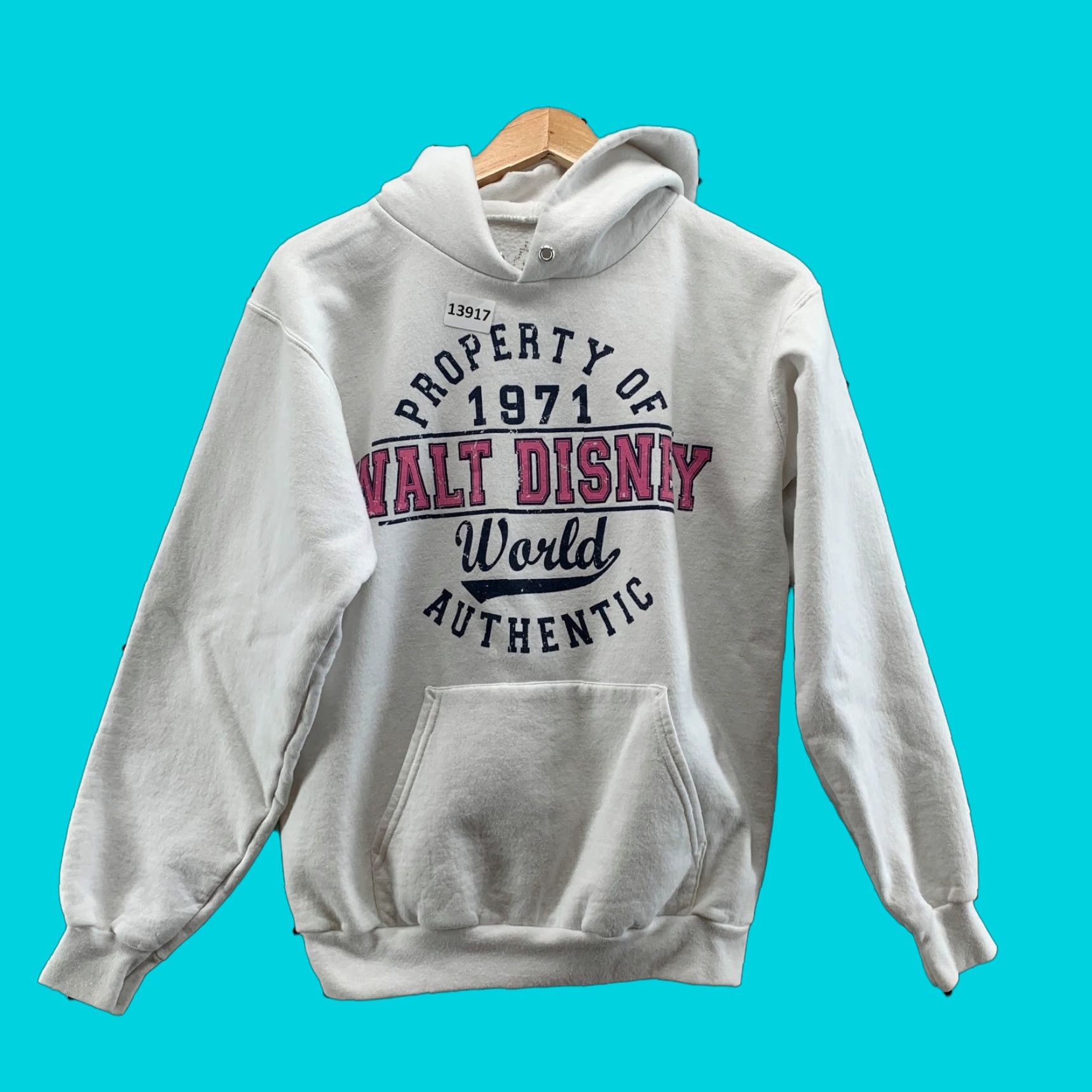 Disney VINTAGE Disney Property Of Women's White Hooded Sweater Long Sleeve Size Small Size S / US 4 / IT 40 - 1 Thumbnail