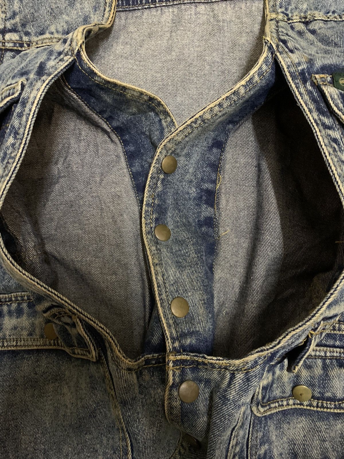 Hysteric Glamour Vintage Japanese Manx Tactical Biker/Trucker Denim Vest Size US M / EU 48-50 / 2 - 11 Thumbnail