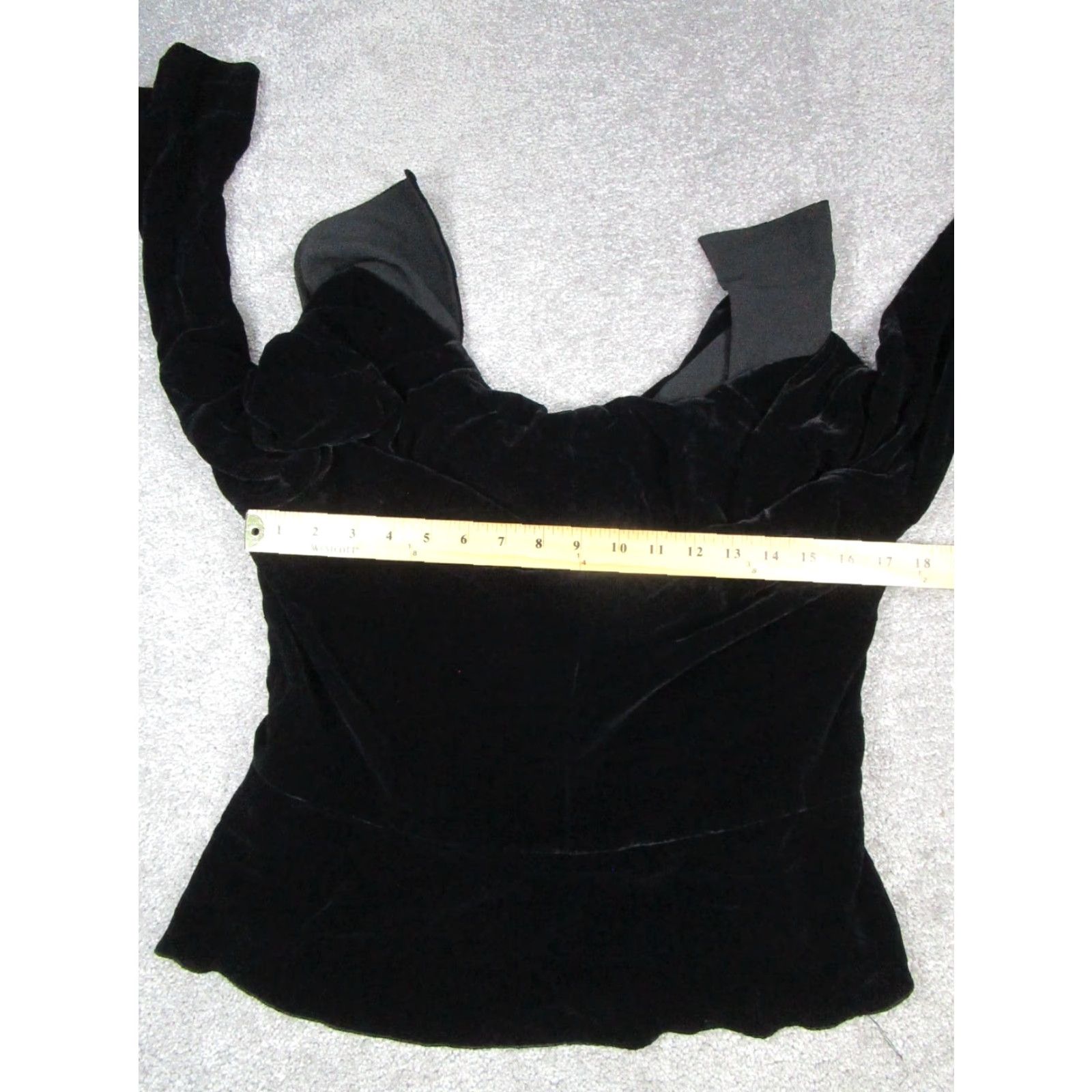 Armani VINTAGE Armani Collezioni Jacket Womens 12 Black Velvet Blazer Size XL / US 12-14 / IT 48-50 - 7 Thumbnail