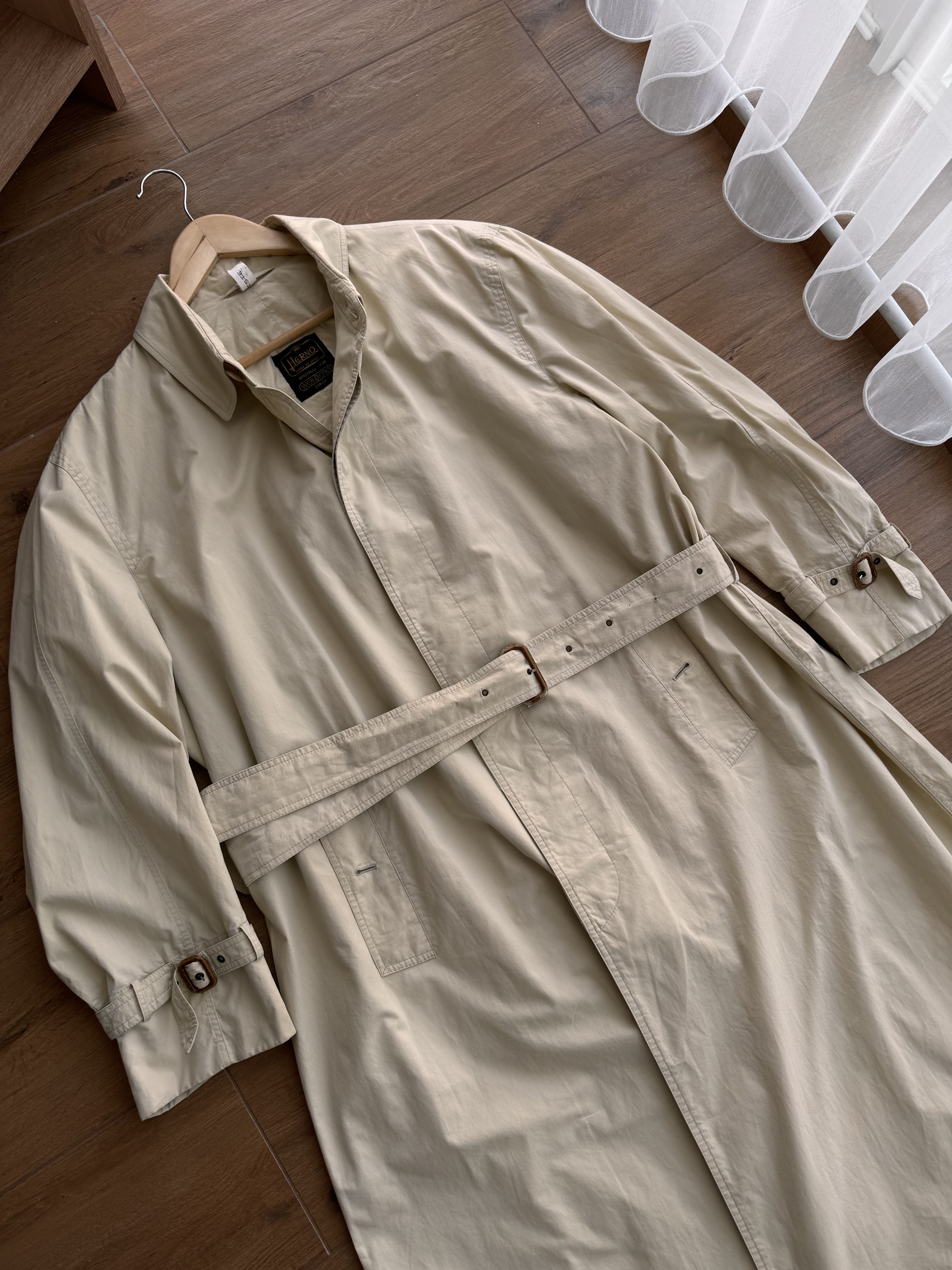 Vintage Herno Made in Italy Luxury Beige Long Coat