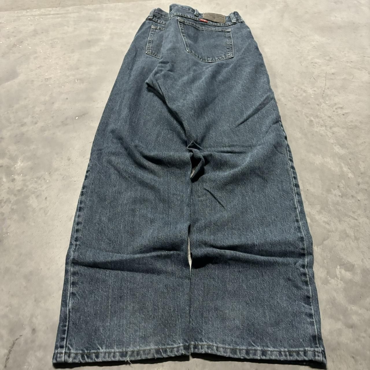 Japanese Brand × Vintage Crazy Vintage Y2K/2000s Grunge Dark Wash Essential Denim Jeans! Size US 38 / EU 54 - 4 Thumbnail