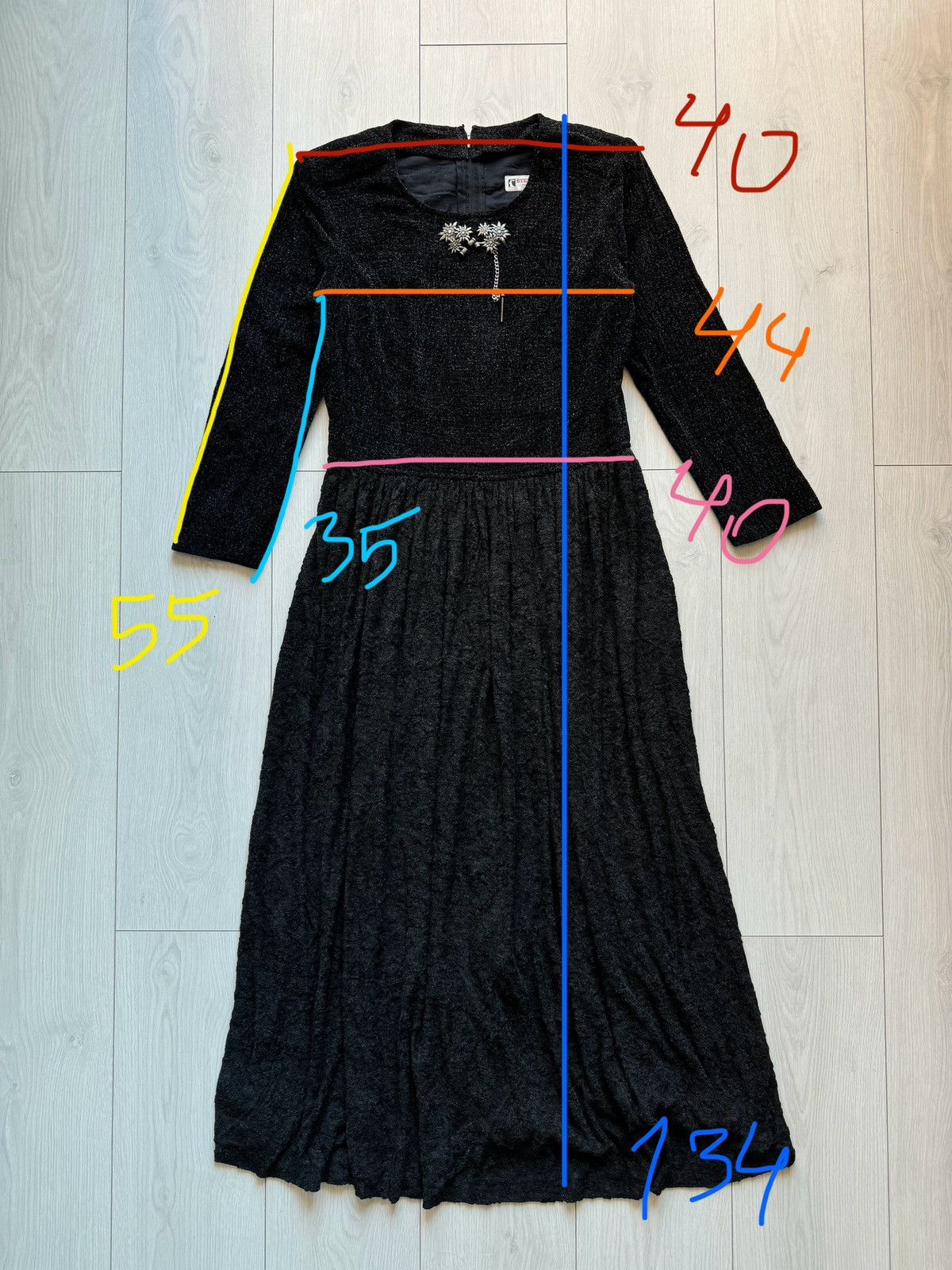 Designer Authentic STEINBOCK TYROL/AUSTRIA Maxi Dress 3/4 Sleeve Size M / US 6-8 / IT 42-44 - 12 Thumbnail