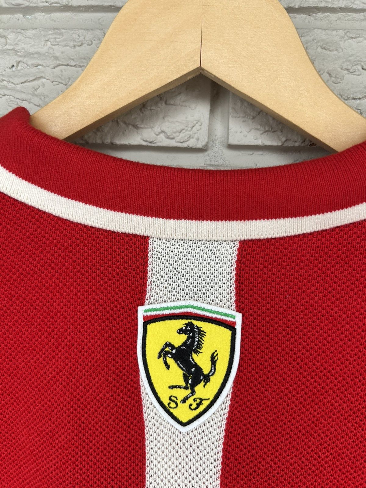 Ferrari × Puma Puma Ferrari Scuderia Knit Polo Shirt Size US XXL / EU 58 / 5 - 13 Thumbnail