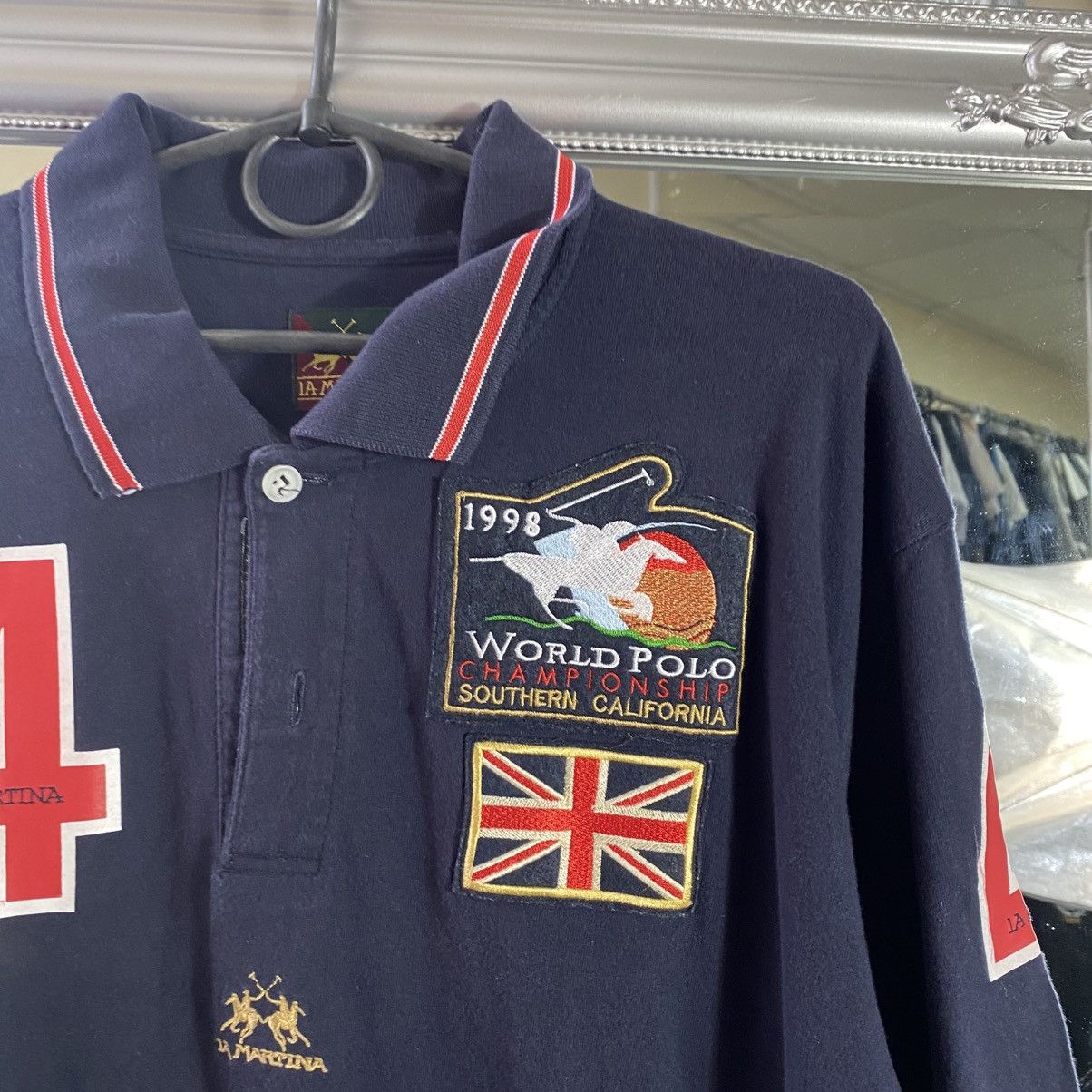 La Martina La Martina polo t shirt big logo vintage 4 England Size US XL / EU 56 / 4 - 3 Thumbnail
