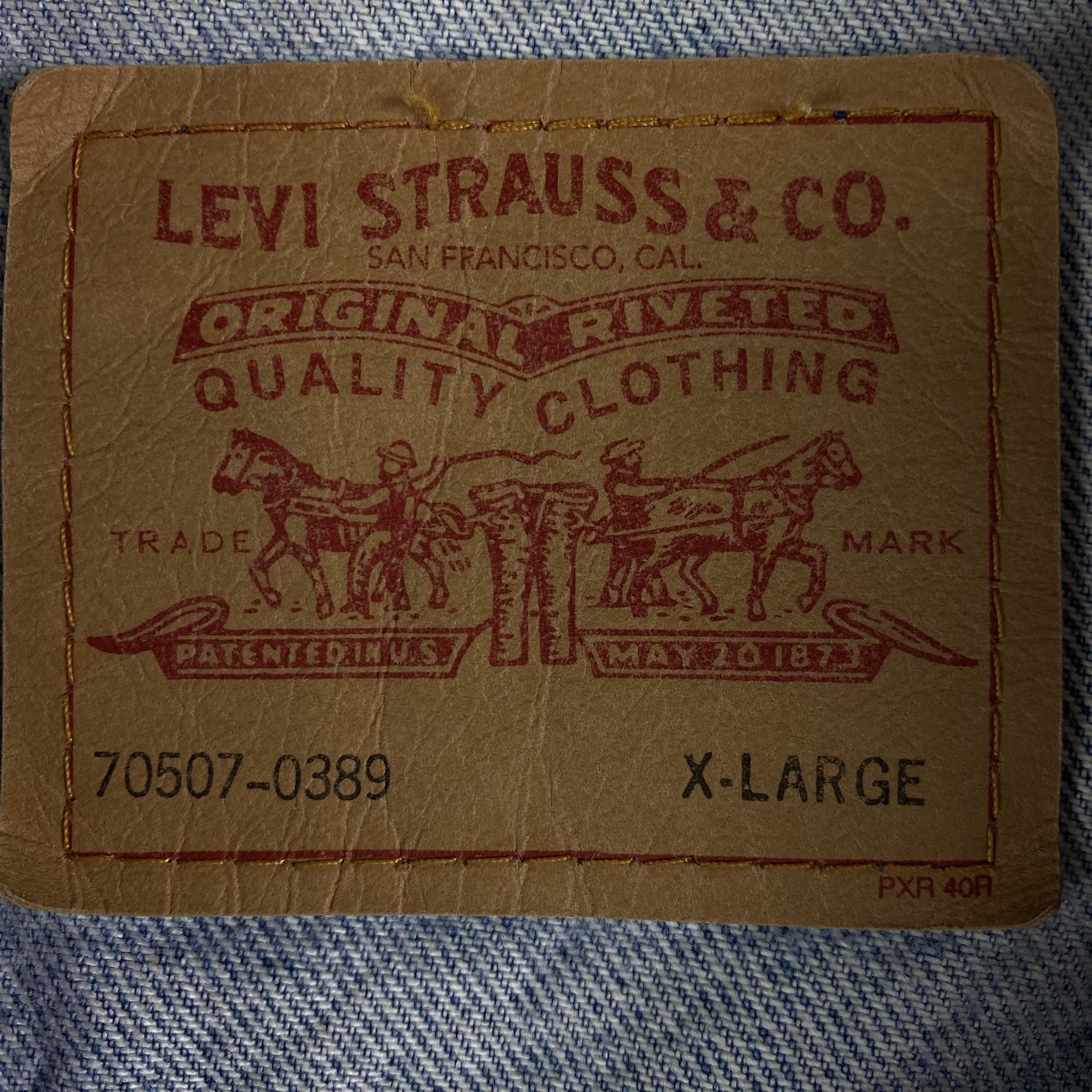 Levi's × Levi's Vintage Clothing × Vintage Men’s Bomber Denim Jacket Levi’s Vintage Mexico Size XL Size US XL / EU 56 / 4 - 4 Thumbnail