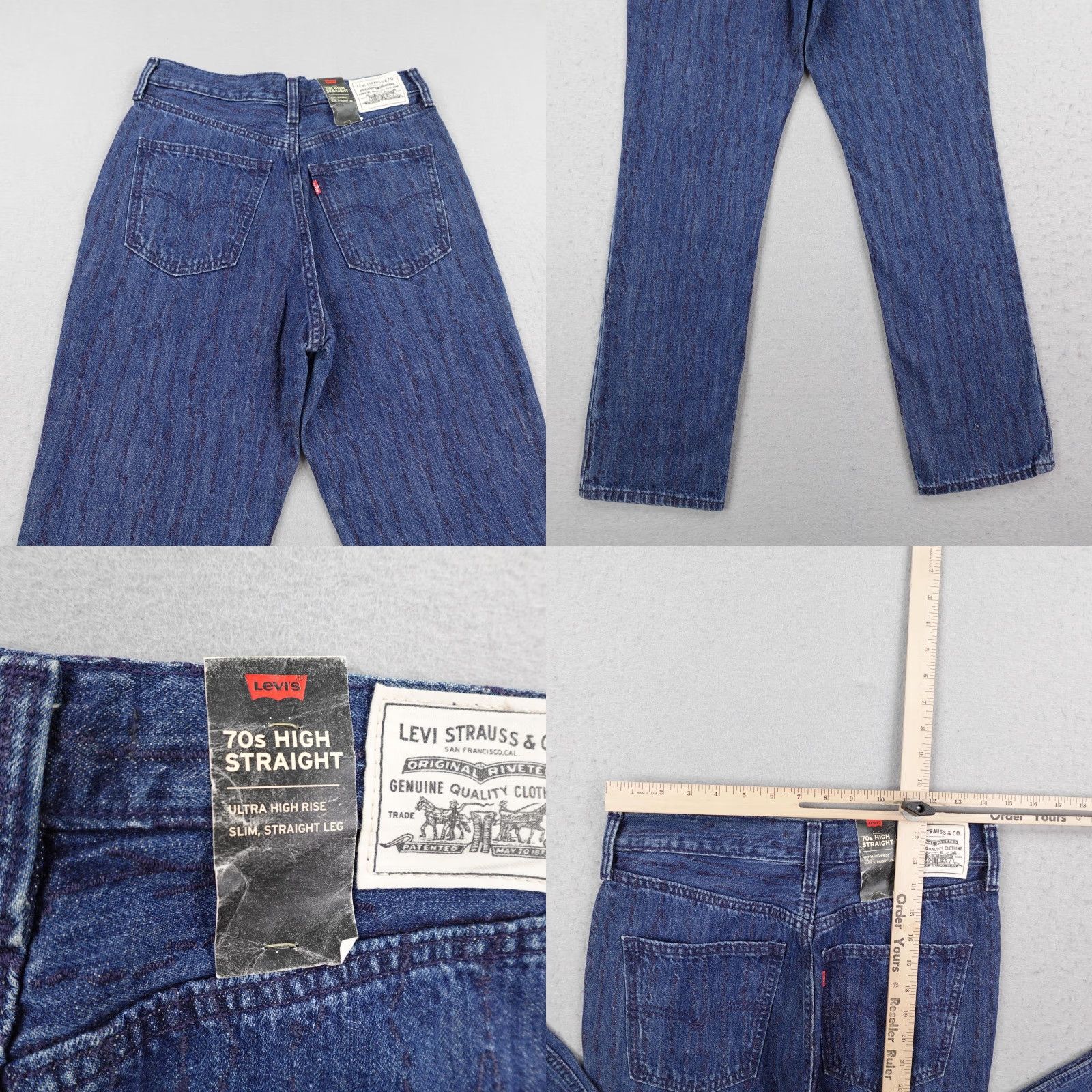 Levi's Levi's Jeans Women's High Rise Slim Straight 28 Blue Denim Regular Fit NEW Size 28" / US 6 / IT 42 - 8 Thumbnail