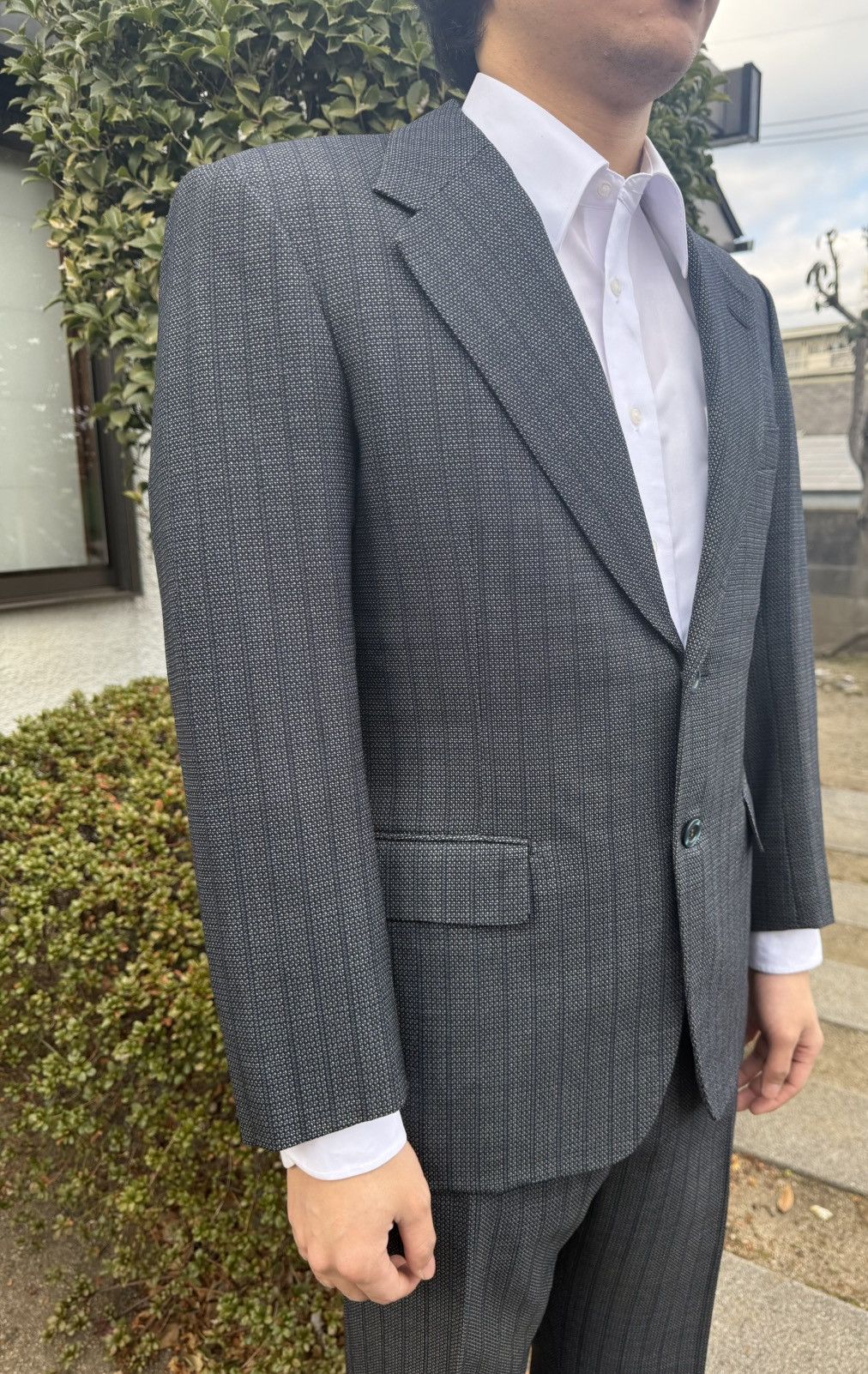 Other Spring&Autumn Vintage Japanese Blue Suit Set-Up Size 38R - 3 Thumbnail