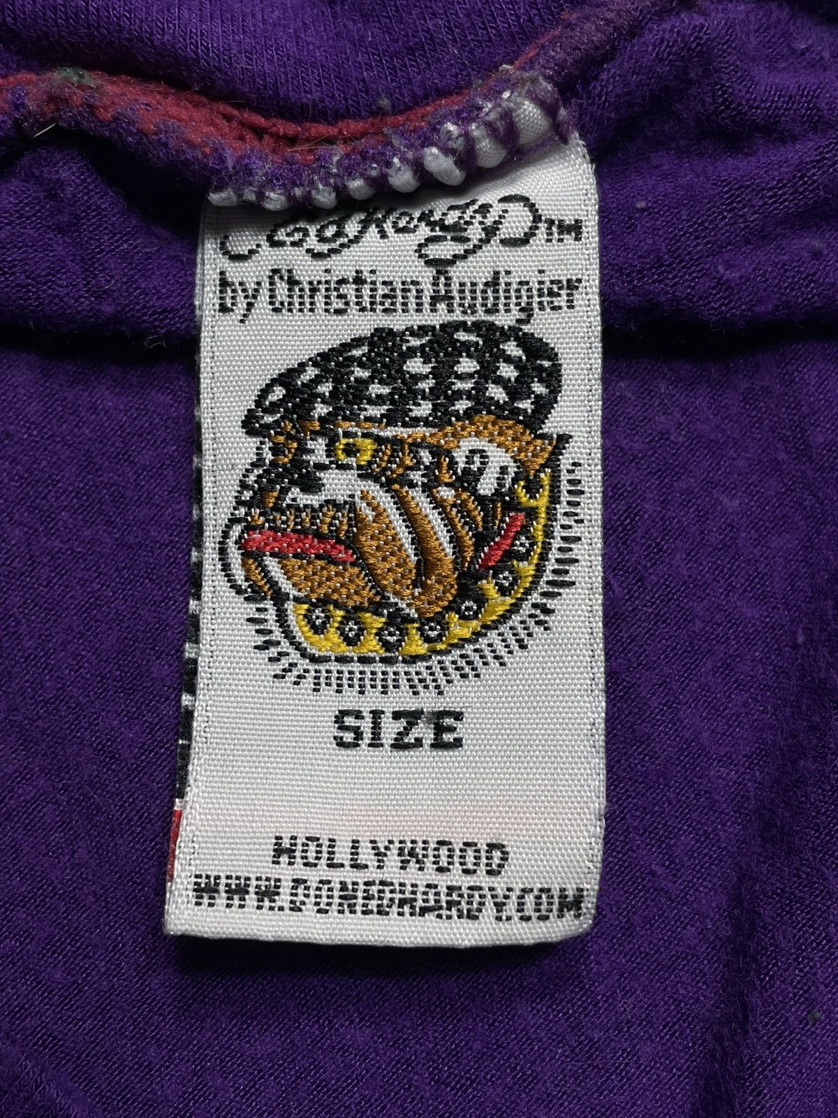Christian Audigier ❗️RARE❗️Ed Hardy Vintage Y2K Tee Spellout Hype Rare Size XS / US 0-2 / IT 36-38 - 6 Thumbnail