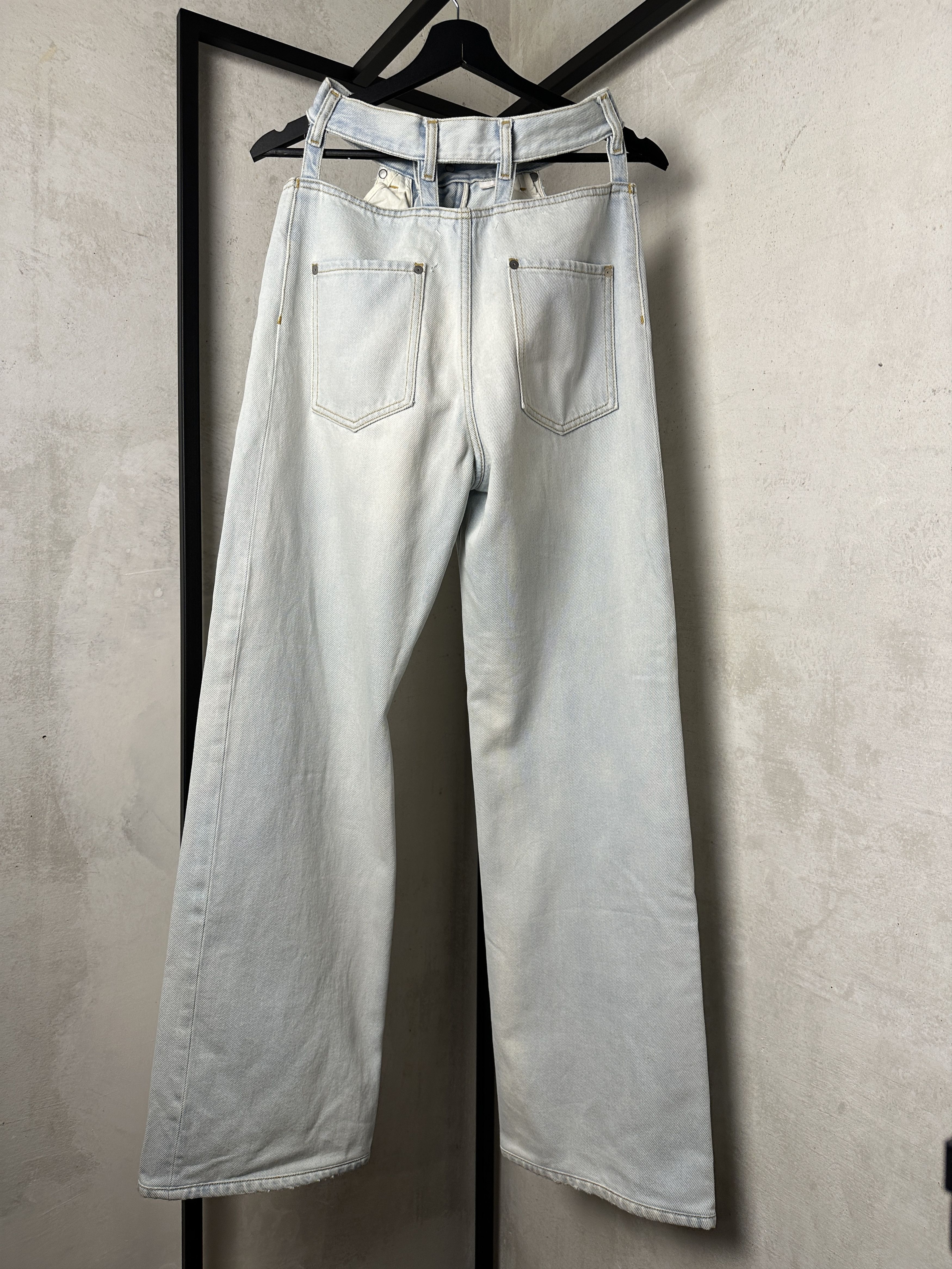 Maison Margiela Maison Margiela Cut Out Wide Leg Jeans Size 26" / US 2 / IT 38 - 7 Thumbnail
