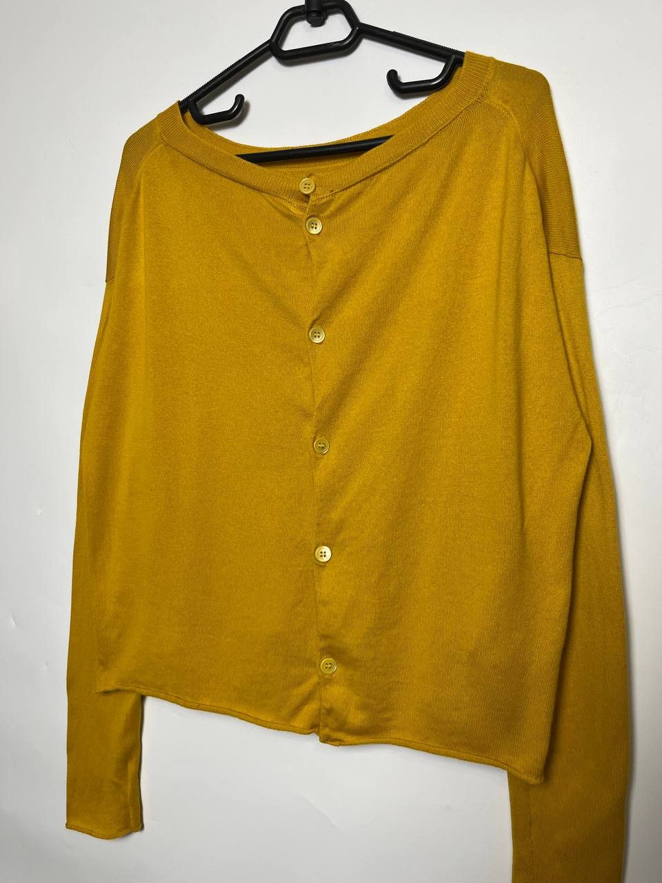 Miu Miu Miu Miu Asymmetrical Button-Up Cropped Knit Sweater IT 44 Size L / US 10 / IT 46 - 4 Thumbnail