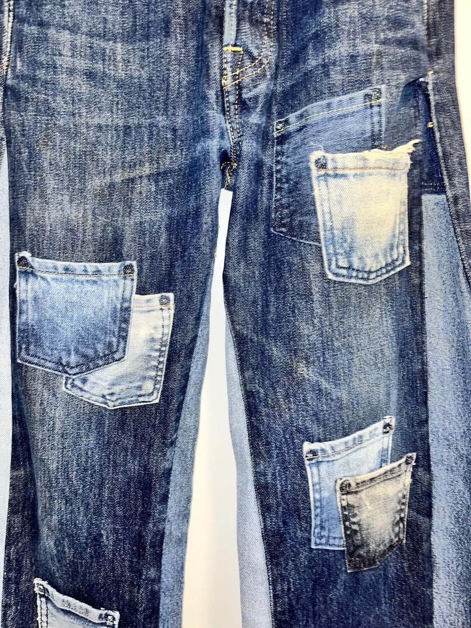 Levi's Vintage Clothing 501 Reworked Multi Pocket Flared Jeans Size US 28 / EU 44 - 5 Thumbnail