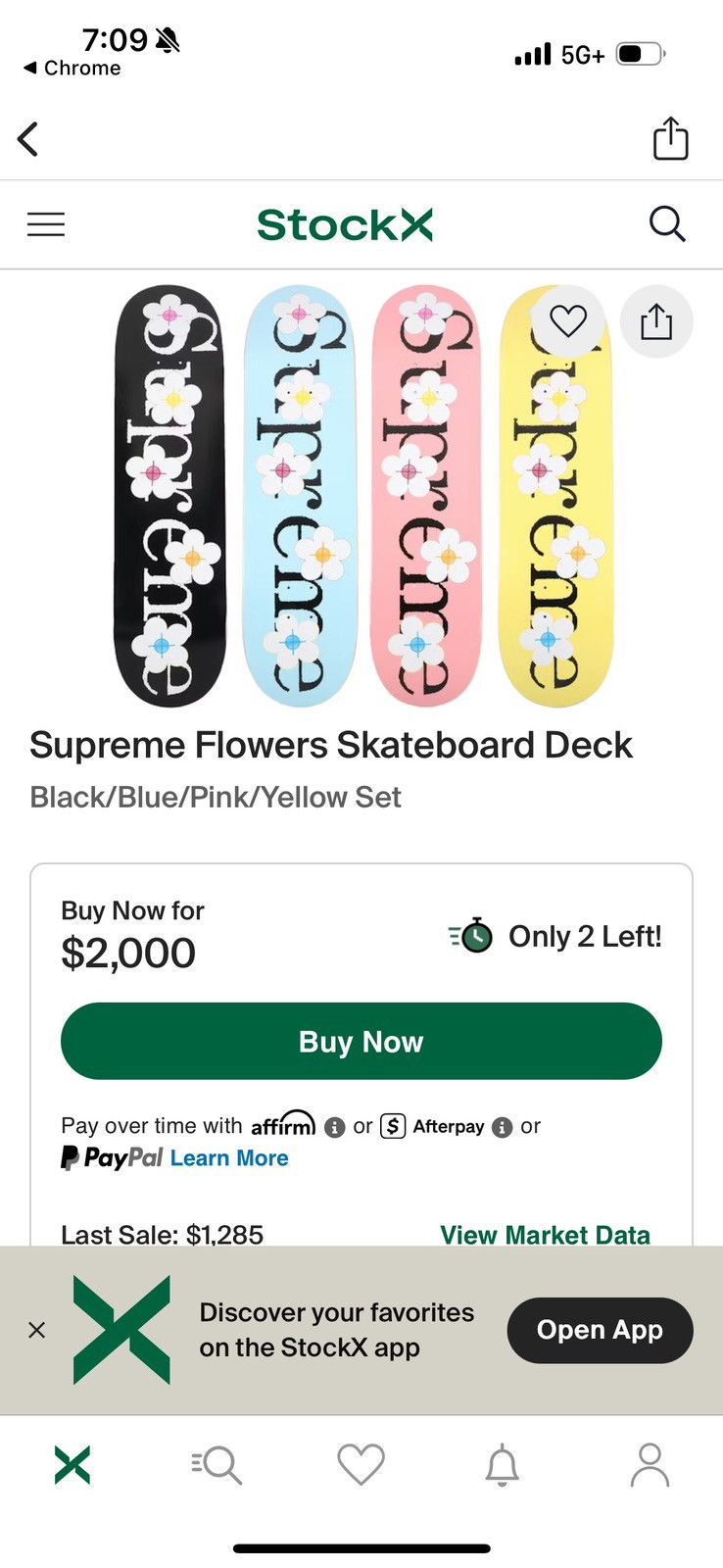 Supreme Supreme flowers skateboard deck Size ONE SIZE - 2 Thumbnail