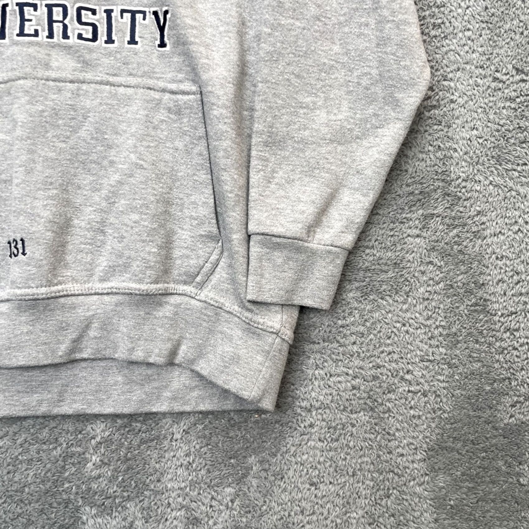 Logo 7 VINTAGE? Oxford University Hoodie Mens XS Gray Official Classic Embroidered Logo Size US XS / EU 42 / 0 - 6 Thumbnail