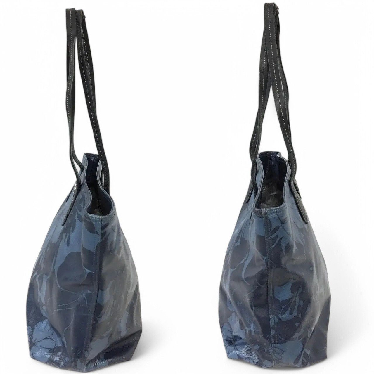 Miu Miu Miu Miu - Navy Camo Blue Leather Tote Shoulder Bag Size ONE SIZE - 9 Thumbnail