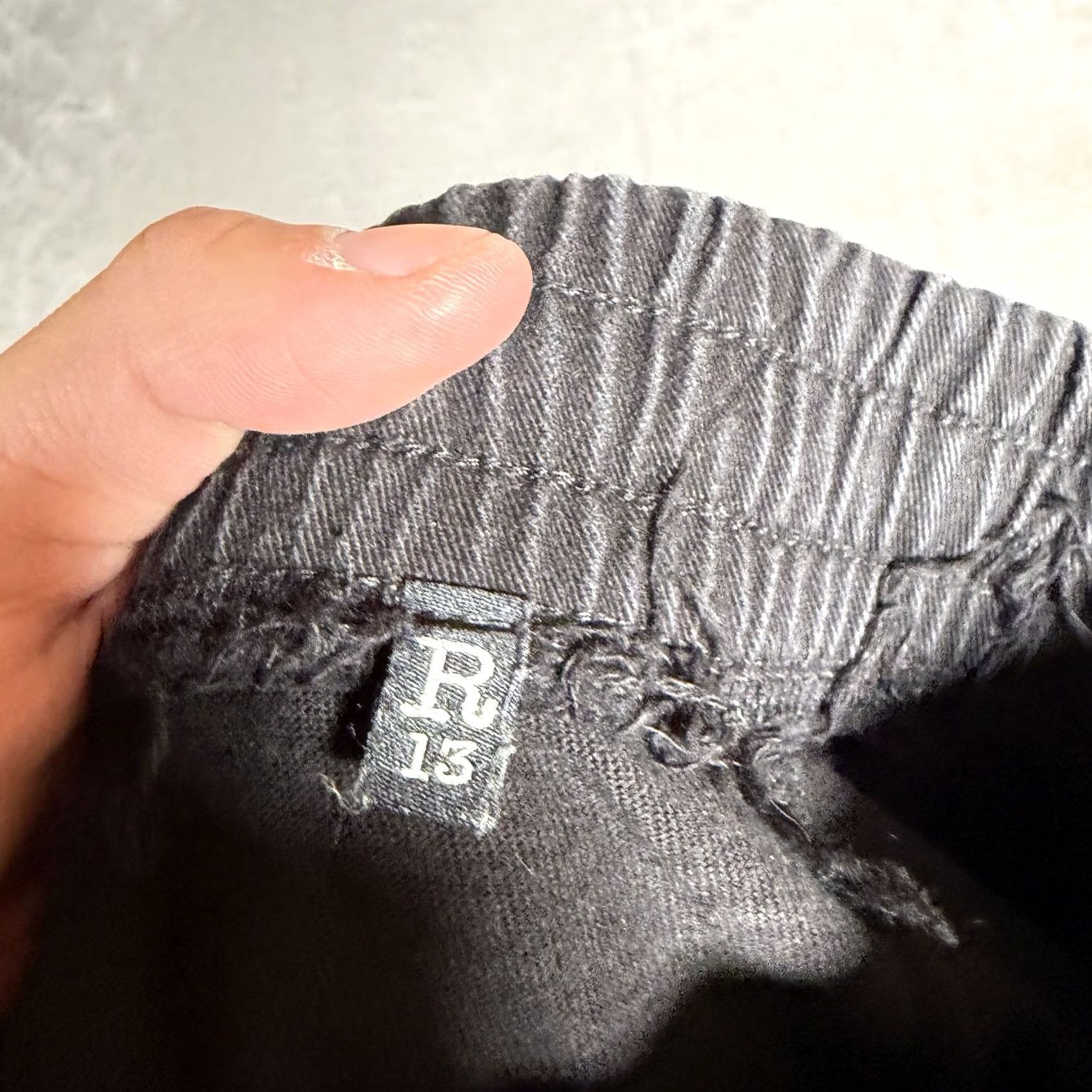 R13 R13 Womens Extra Small Black Harem Sweatpants Crop Joggers Grunge Casual Size 26" / US 2 / IT 38 - 4 Thumbnail